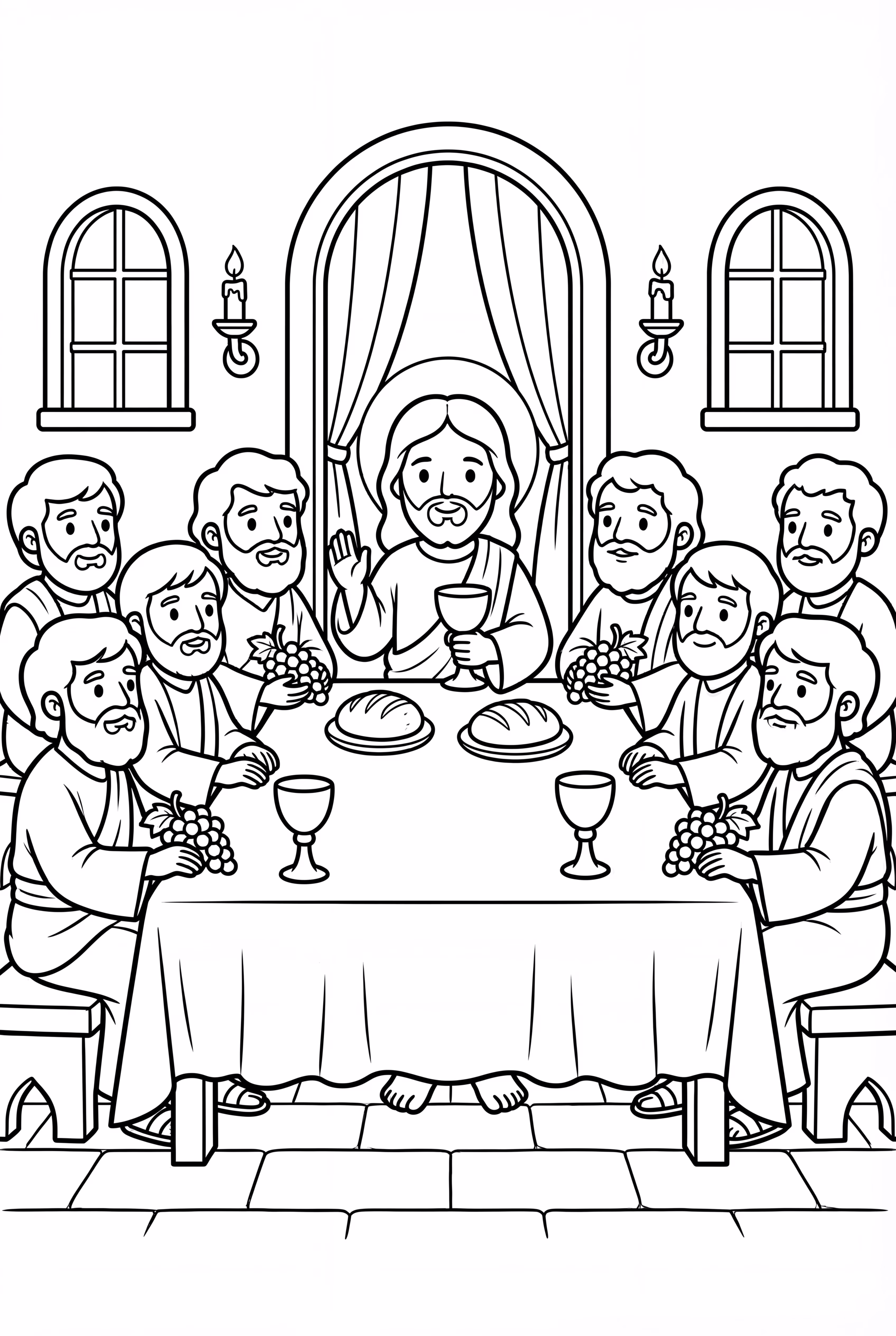 Bible Last Supper Table