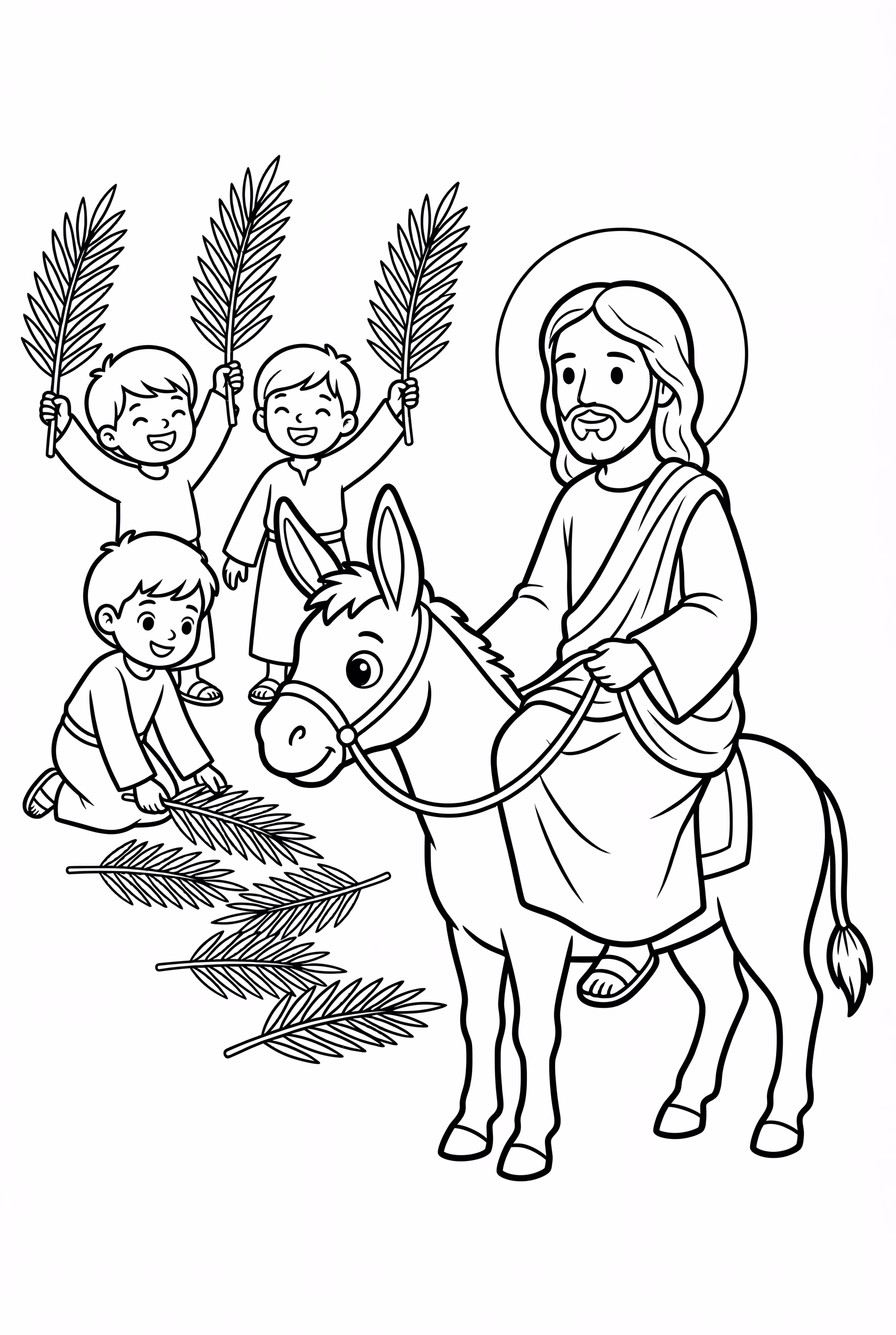 Bible Palm Sunday Donkey Ride