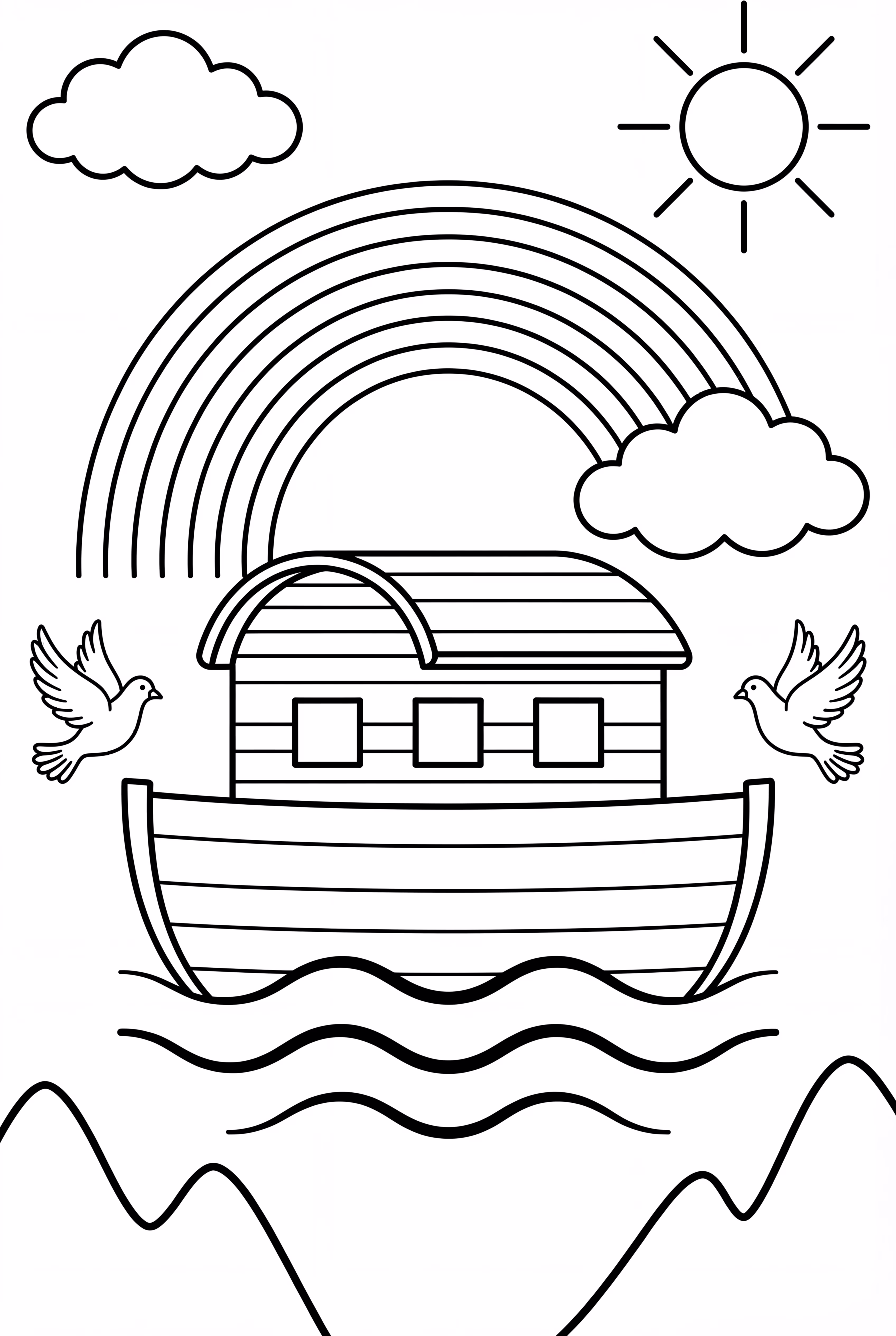 Bible Rainbow After Flood