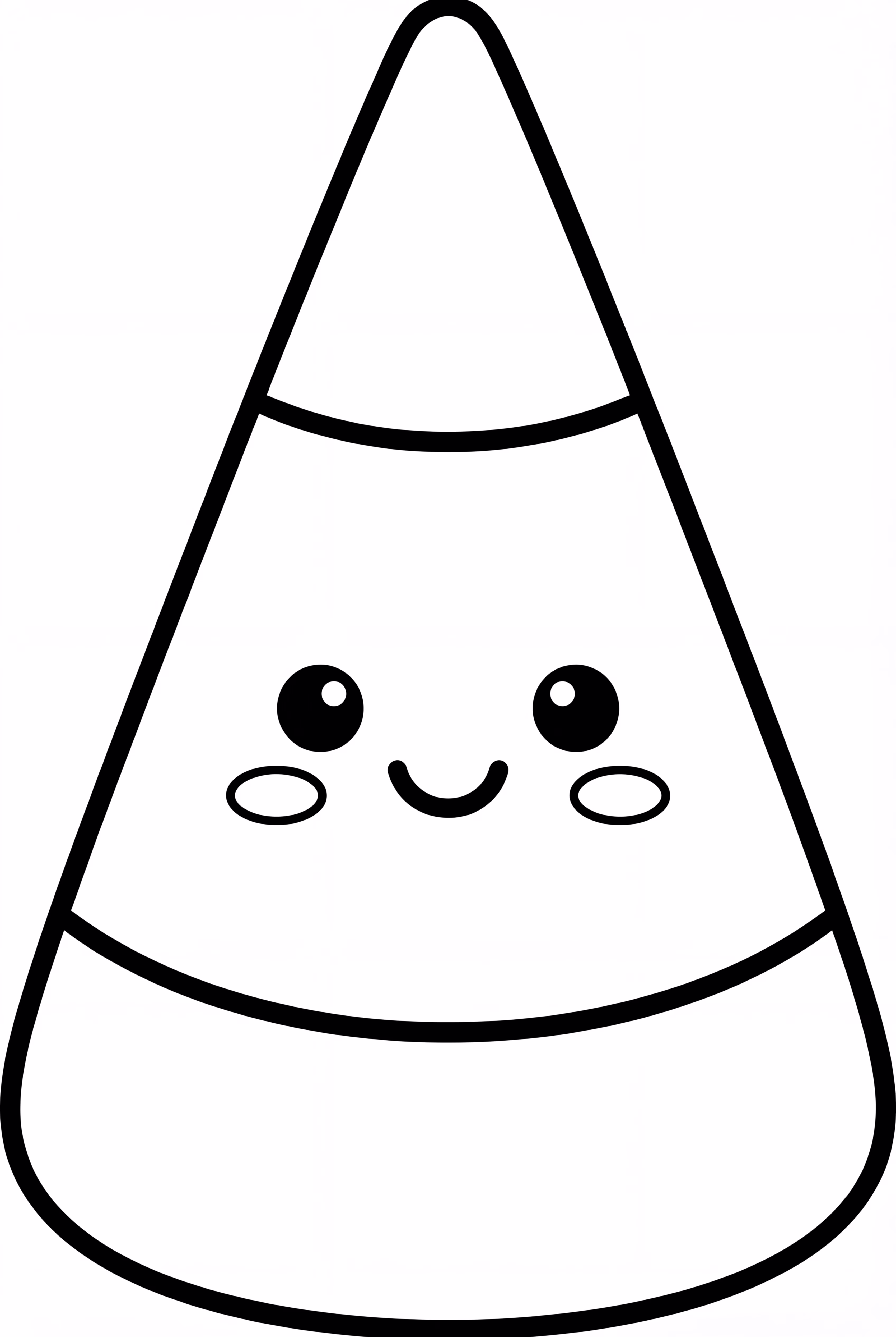 Big Candy Corn With A Face