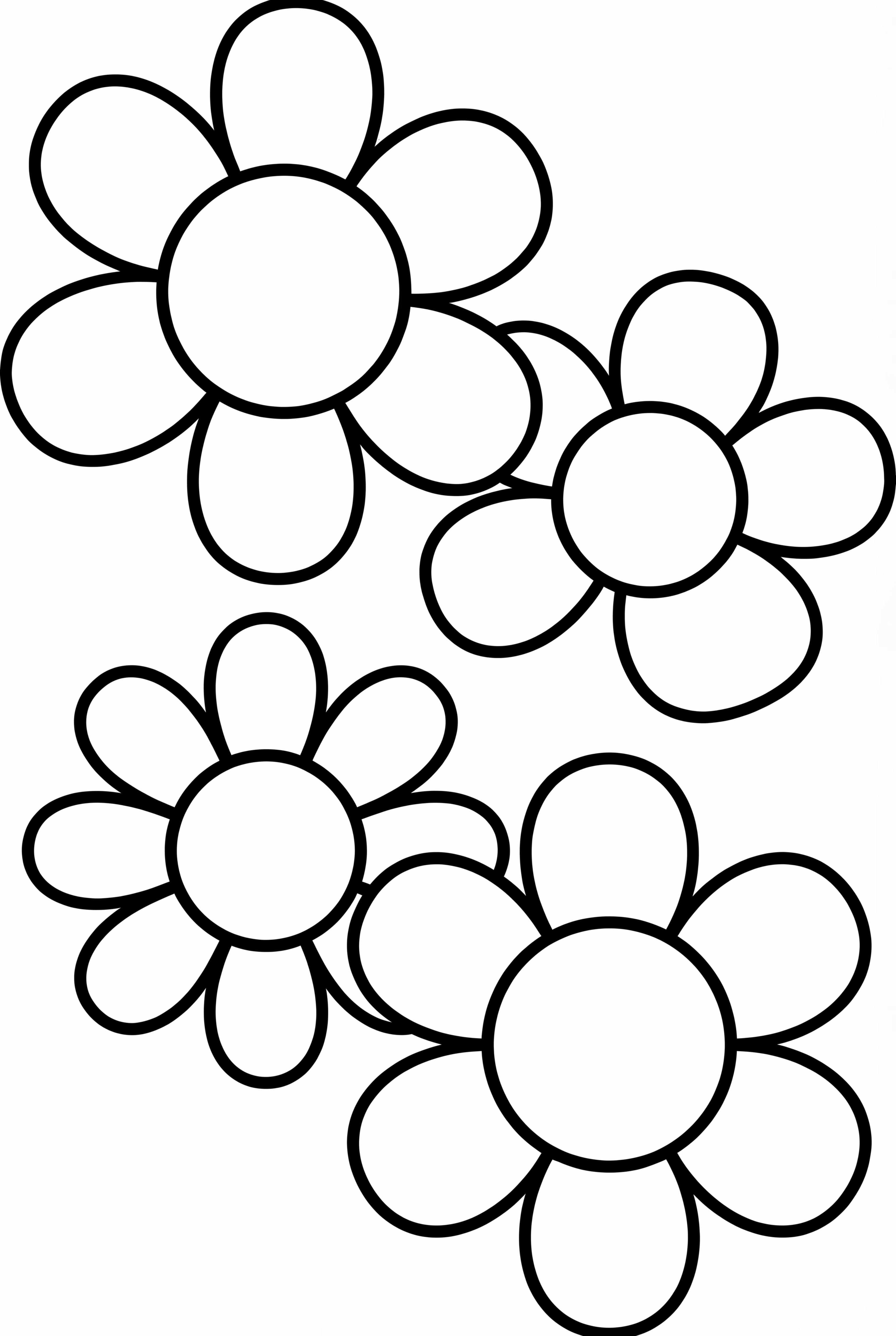 Big Flowers In A Simple Garden