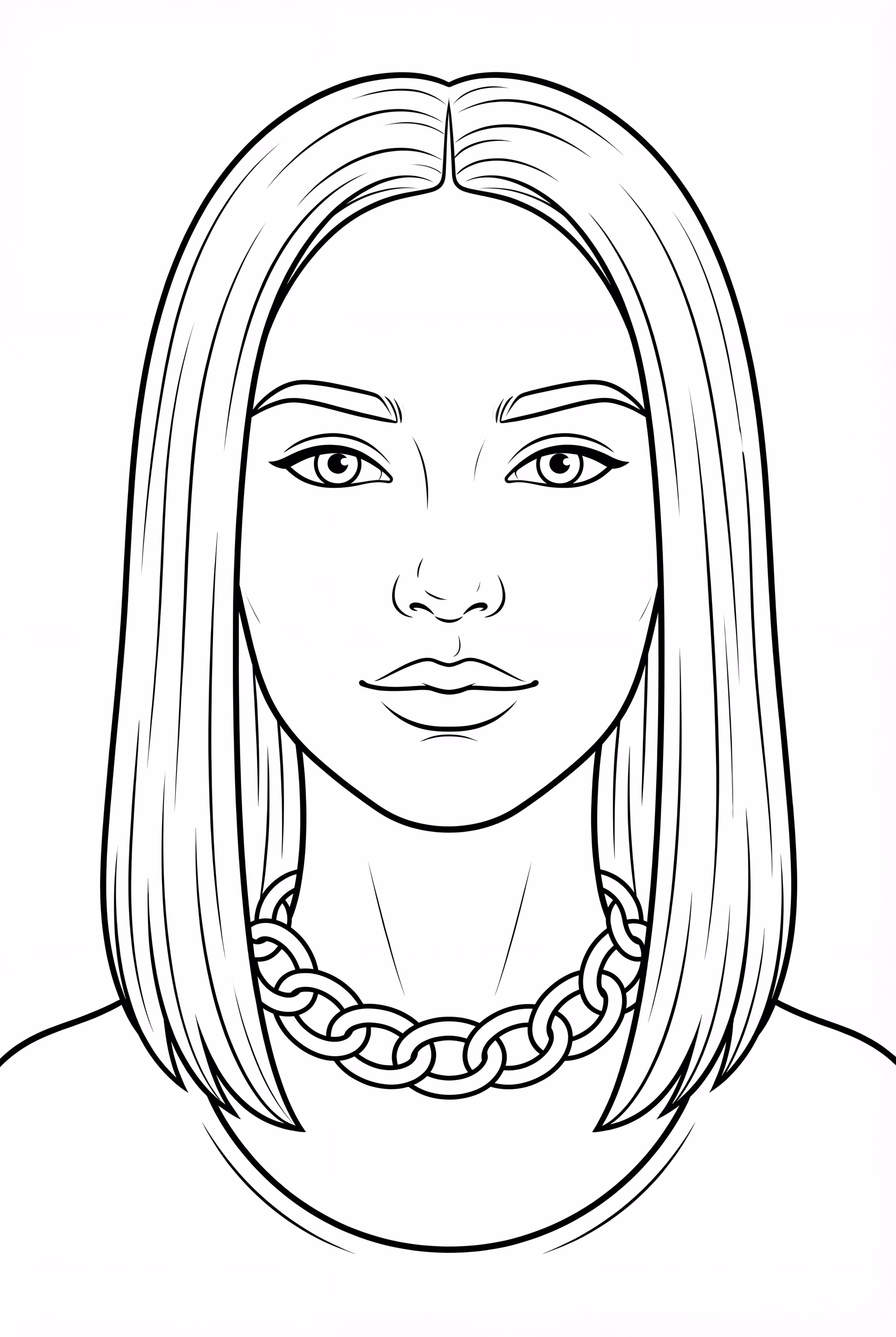 Portrait tête et épaules de Billie Eilish