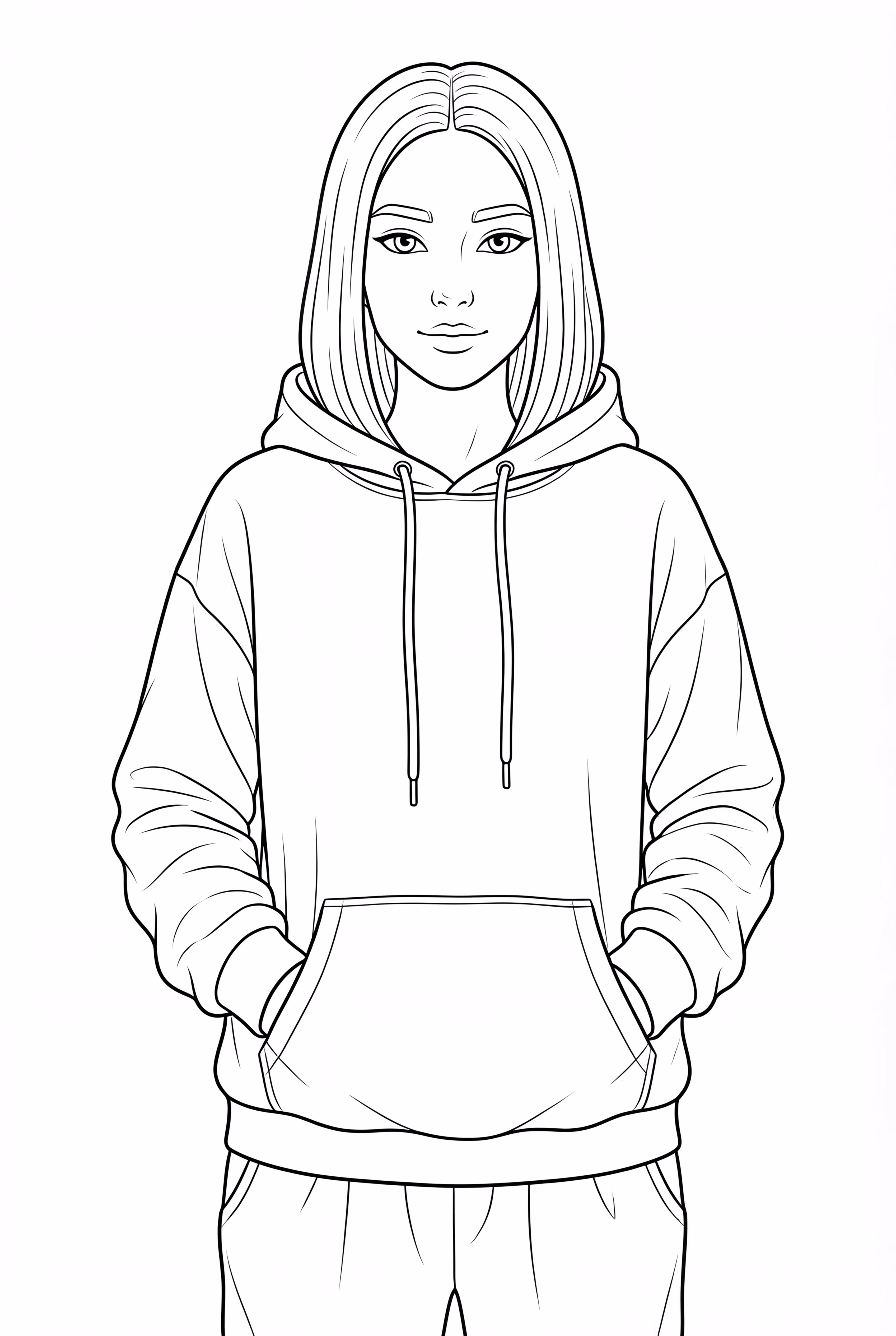 Billie Eilish In A Baggy Hoodie