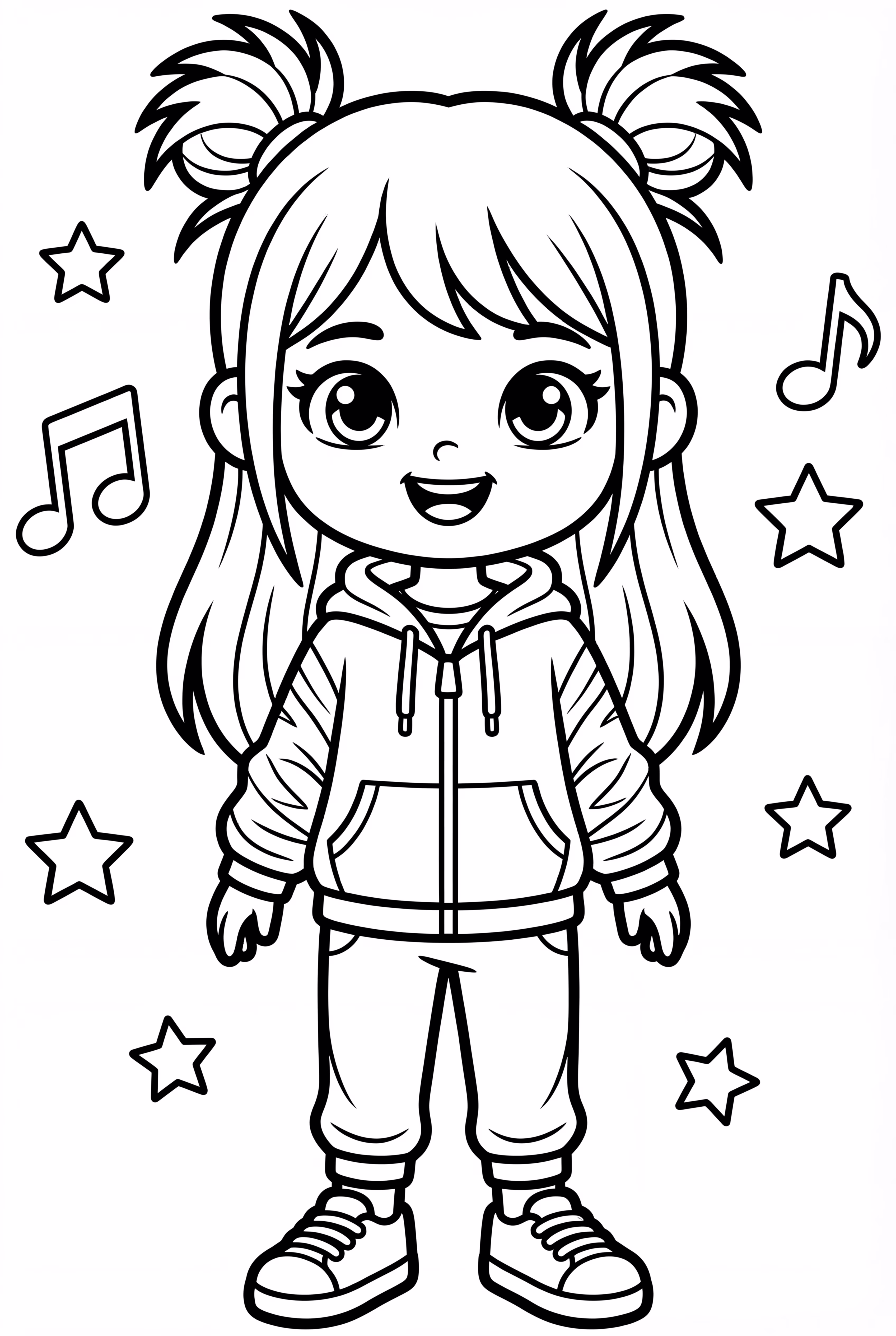 Billie Eilish en tenue verte