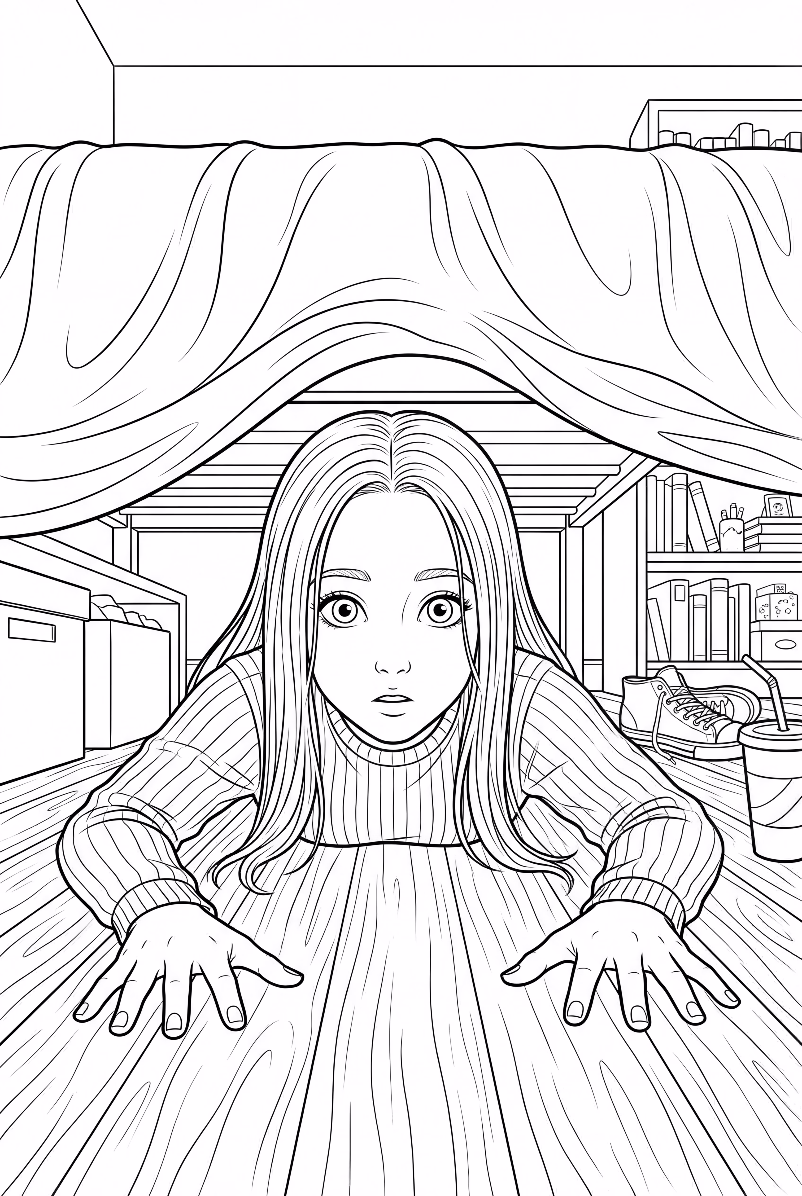 Billie Eilish 床下