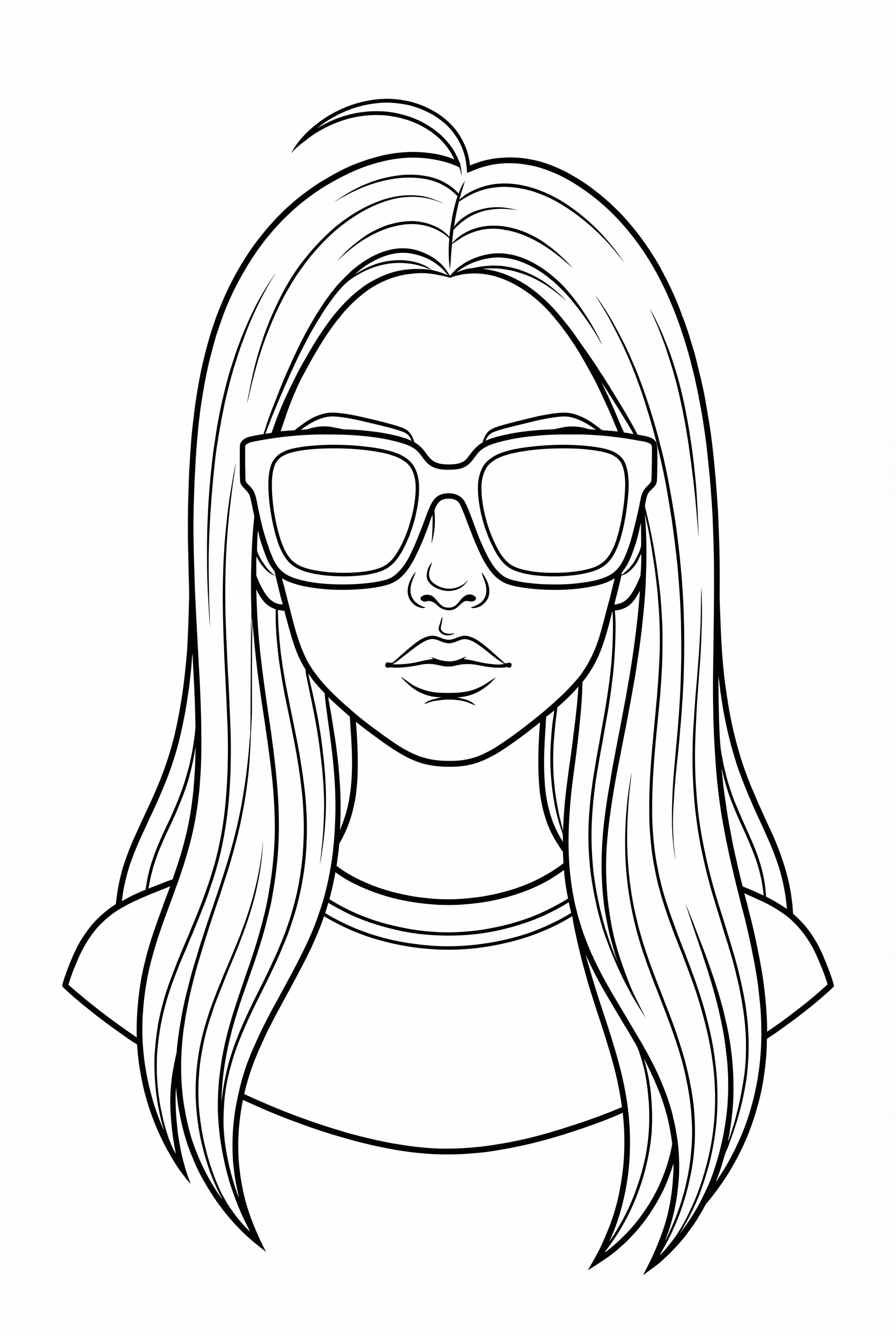 比莉·艾利什戴着大墨镜