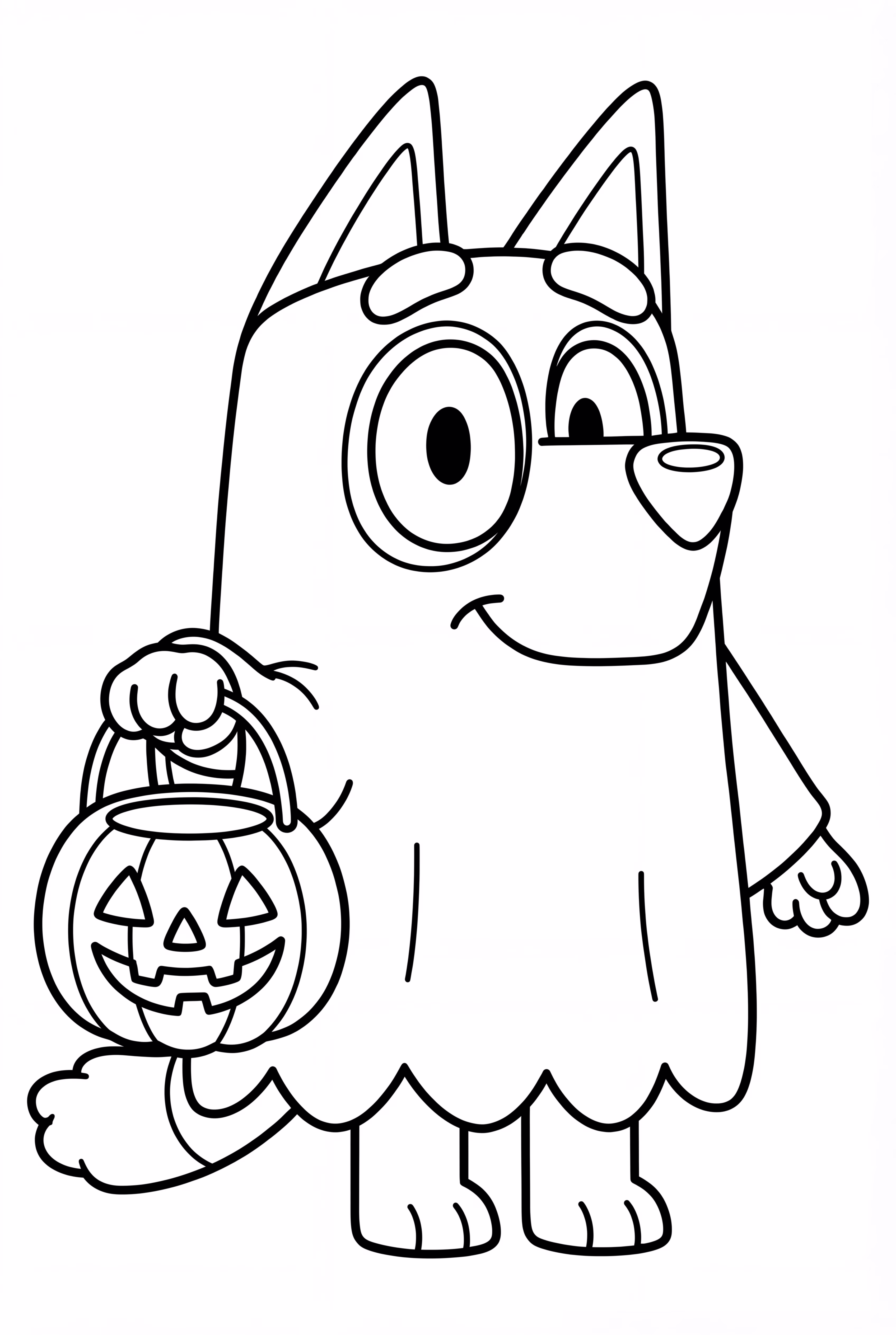 Bingo In Her Bluey Halloween Outfit