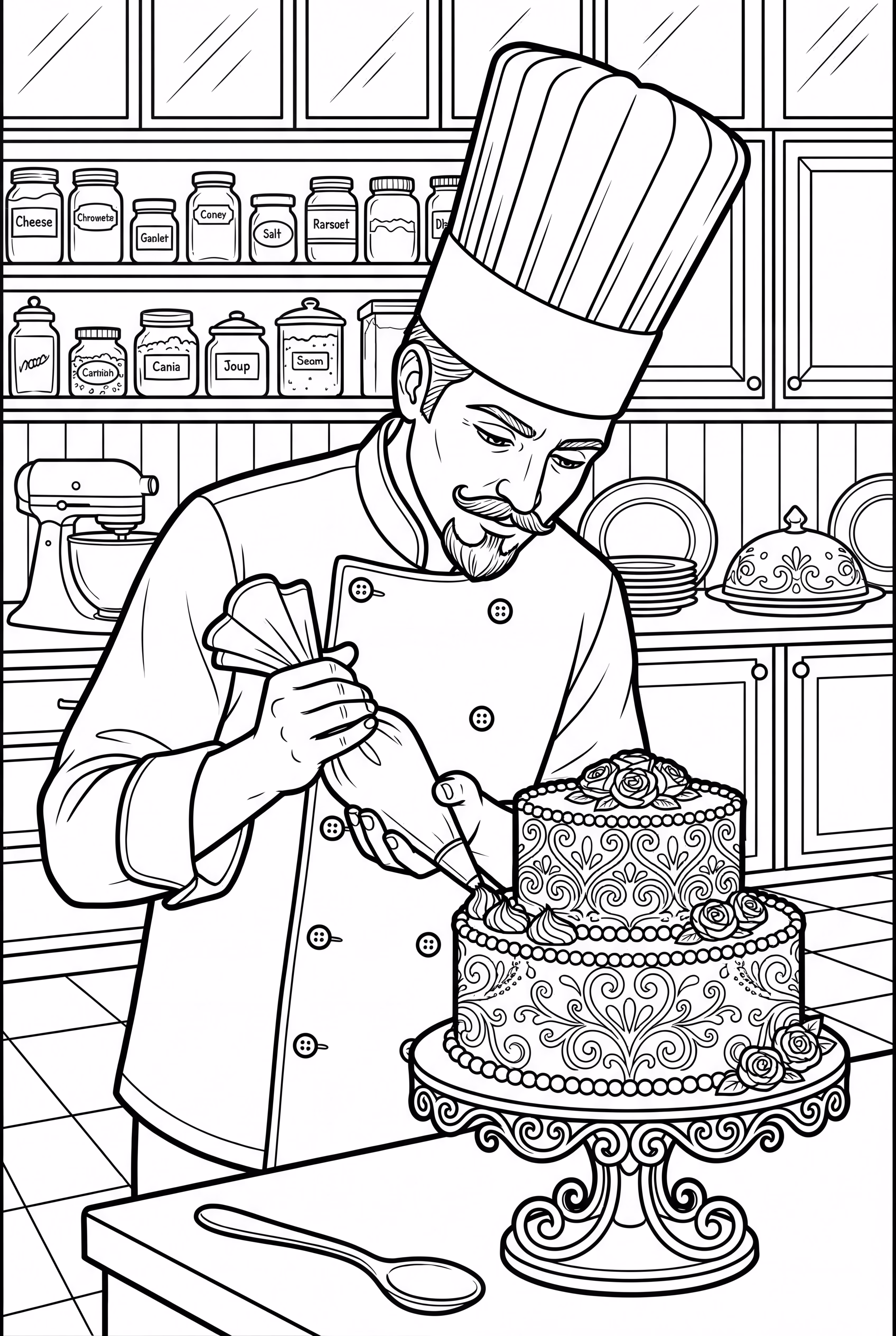 Chef de Gâteau d'Anniversaire