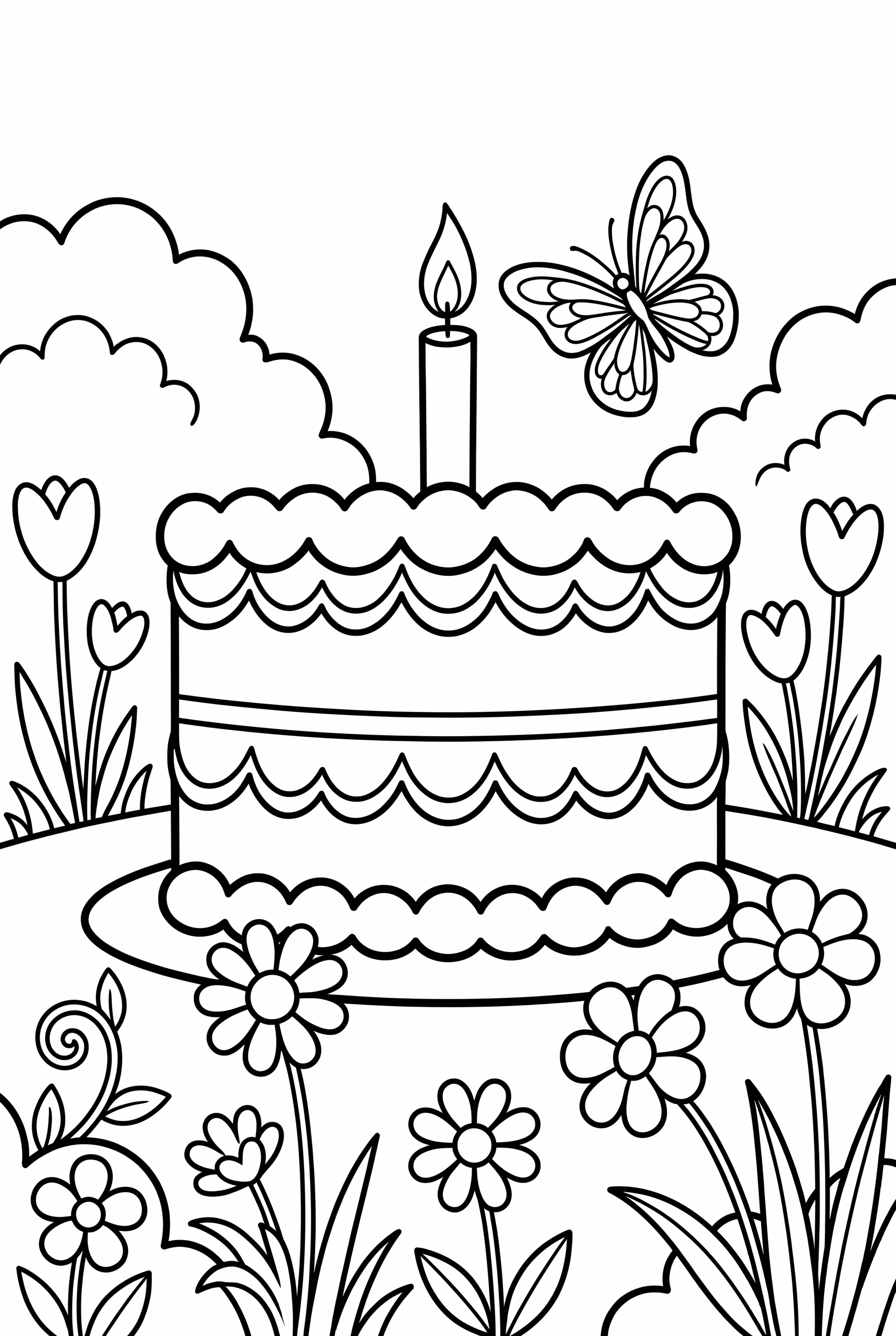 Birthday Cake Garden Party