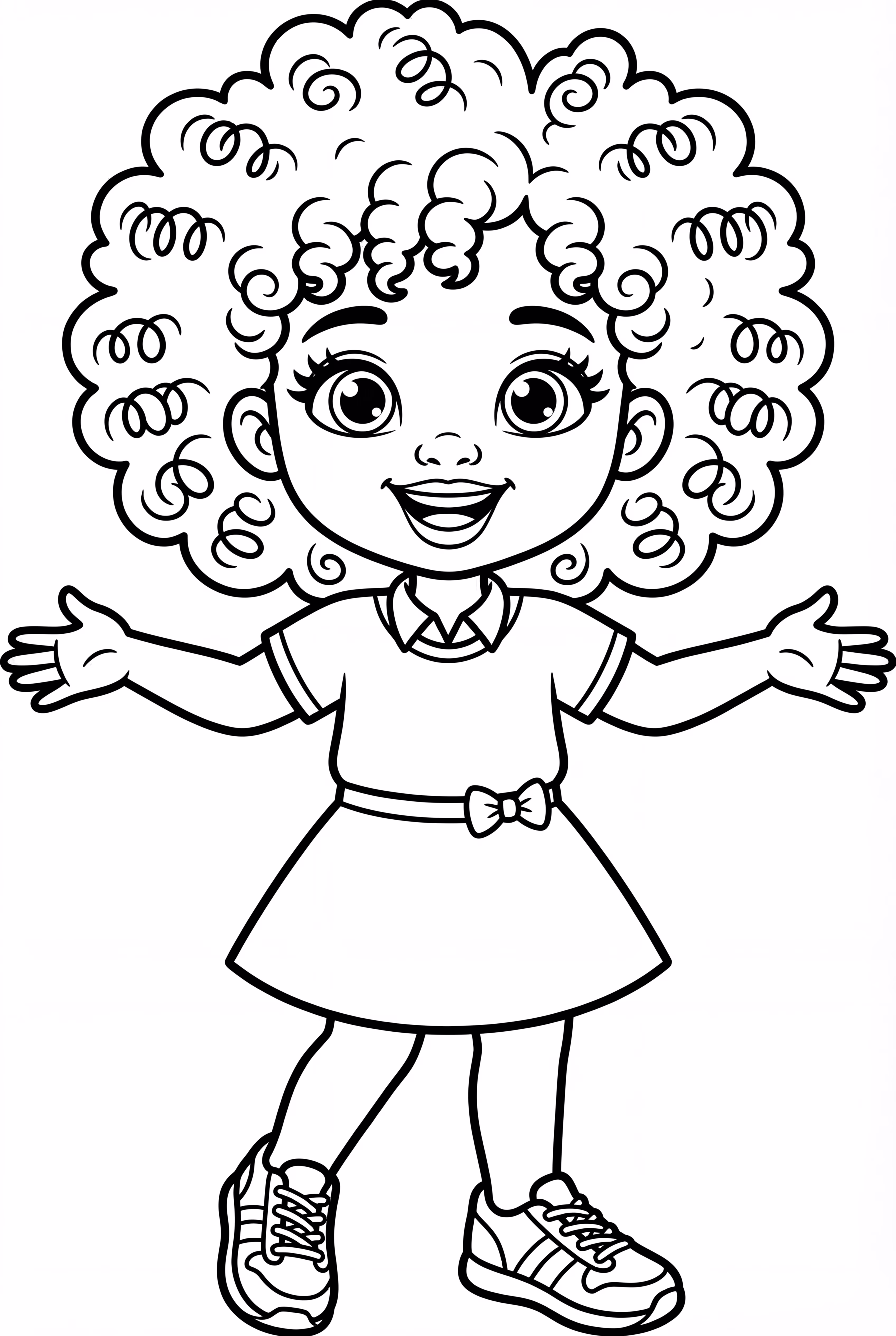 クリエイティブな側面を探求する黒人の女の子