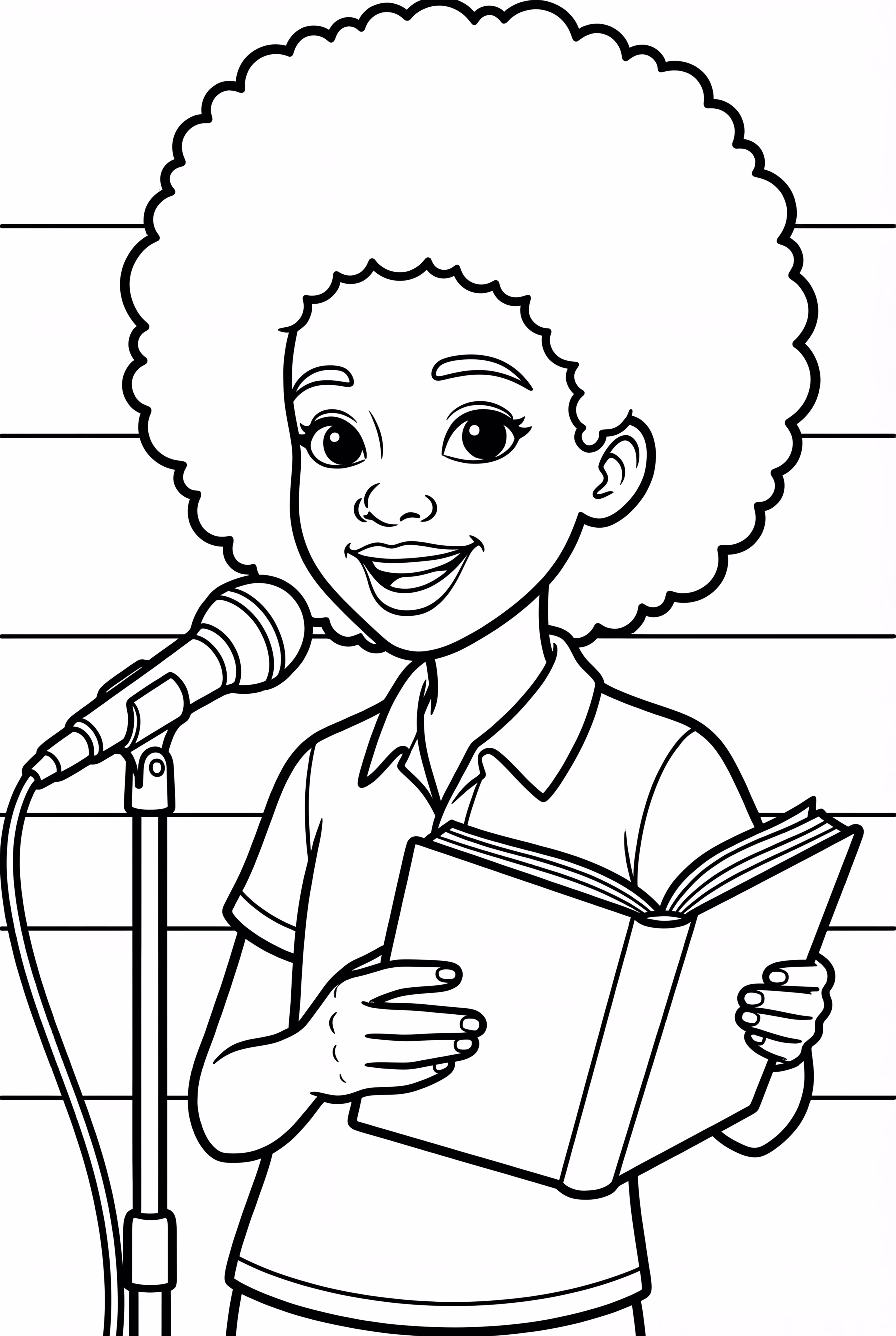 Black Girl Sharing Her Story with the World-2