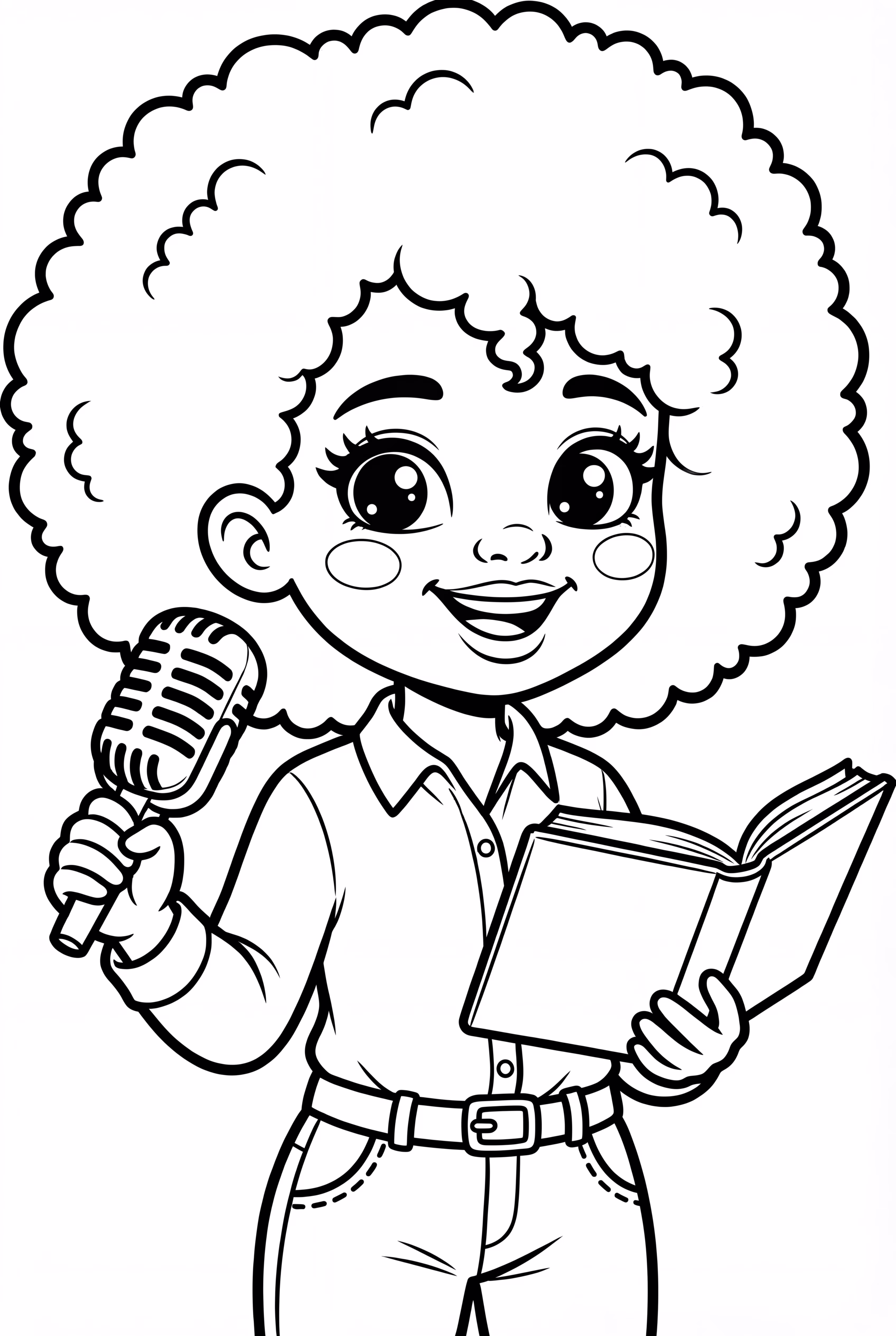 Garota Negra Compartilhando Sua História com o Mundo