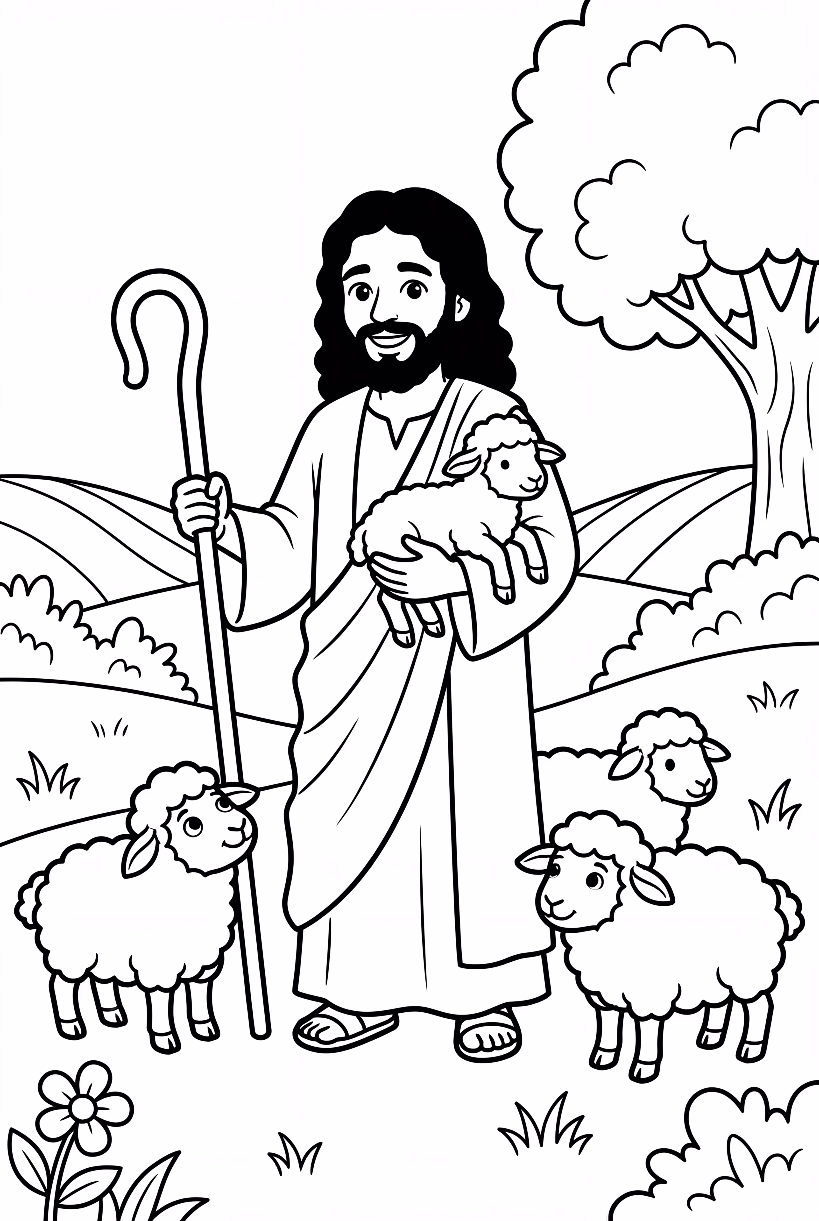 Black Jesus As The Good Shepherd
