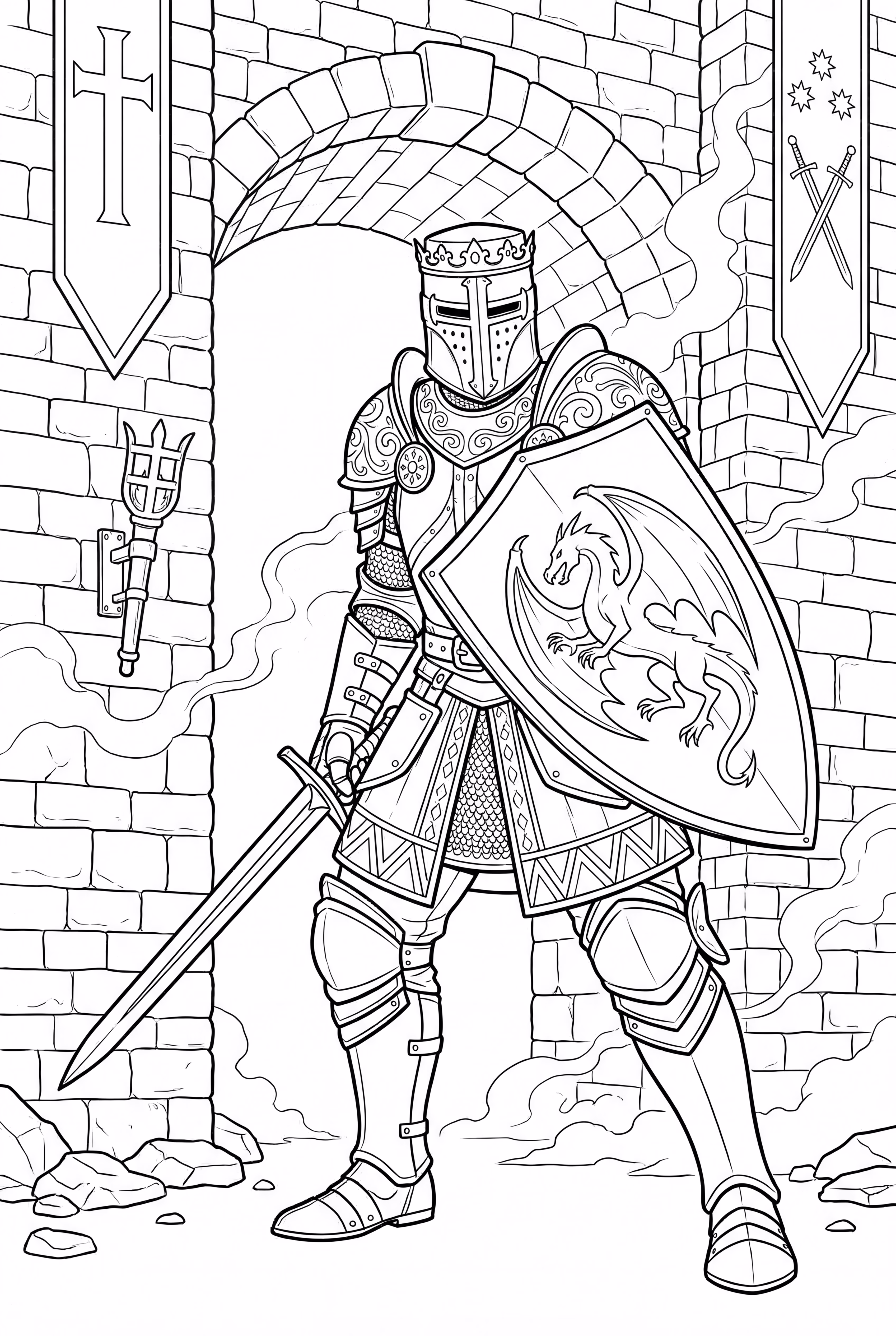 Cavaleiro Negro Defendendo o Reino-2