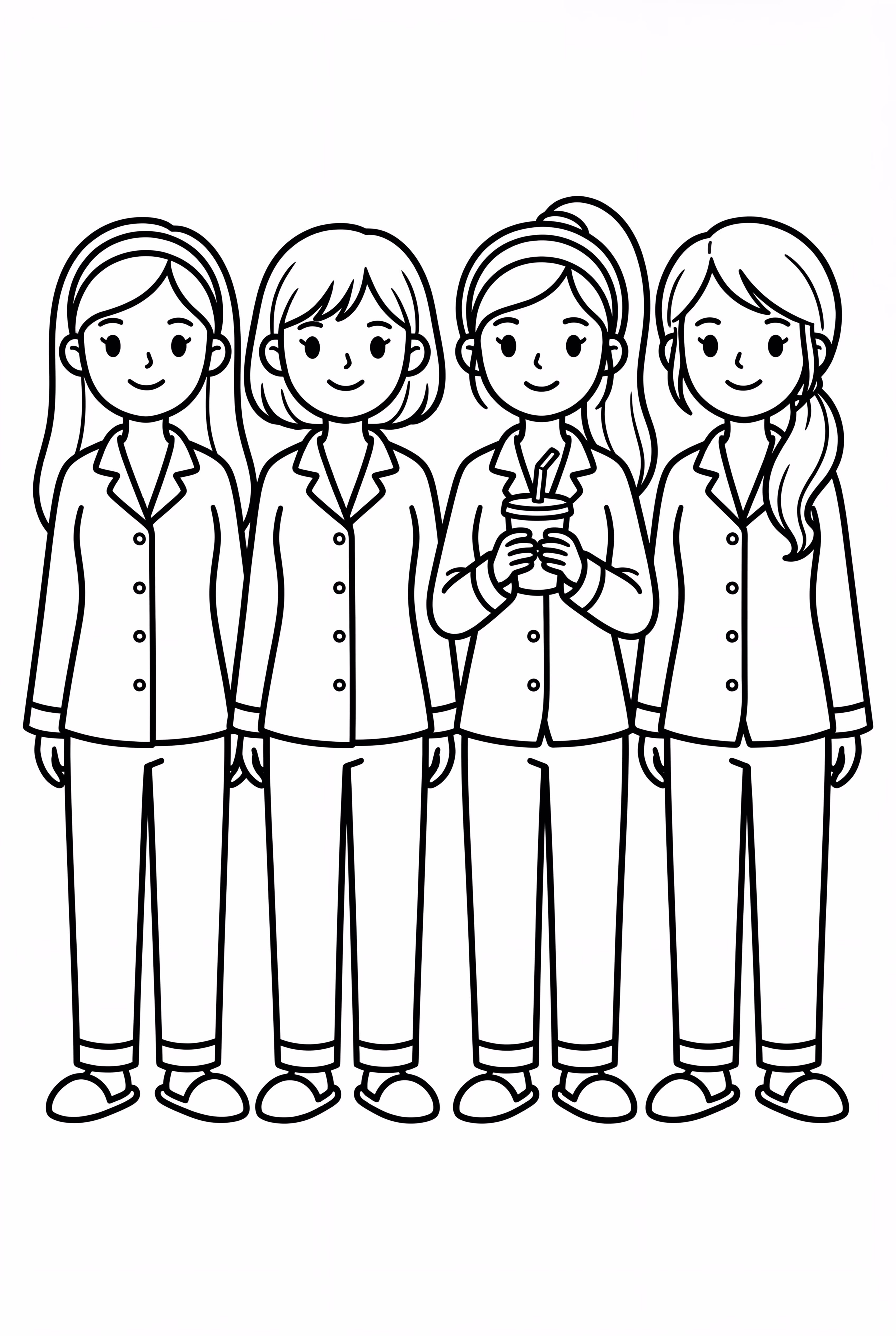 Blackpink Group In Pajamas