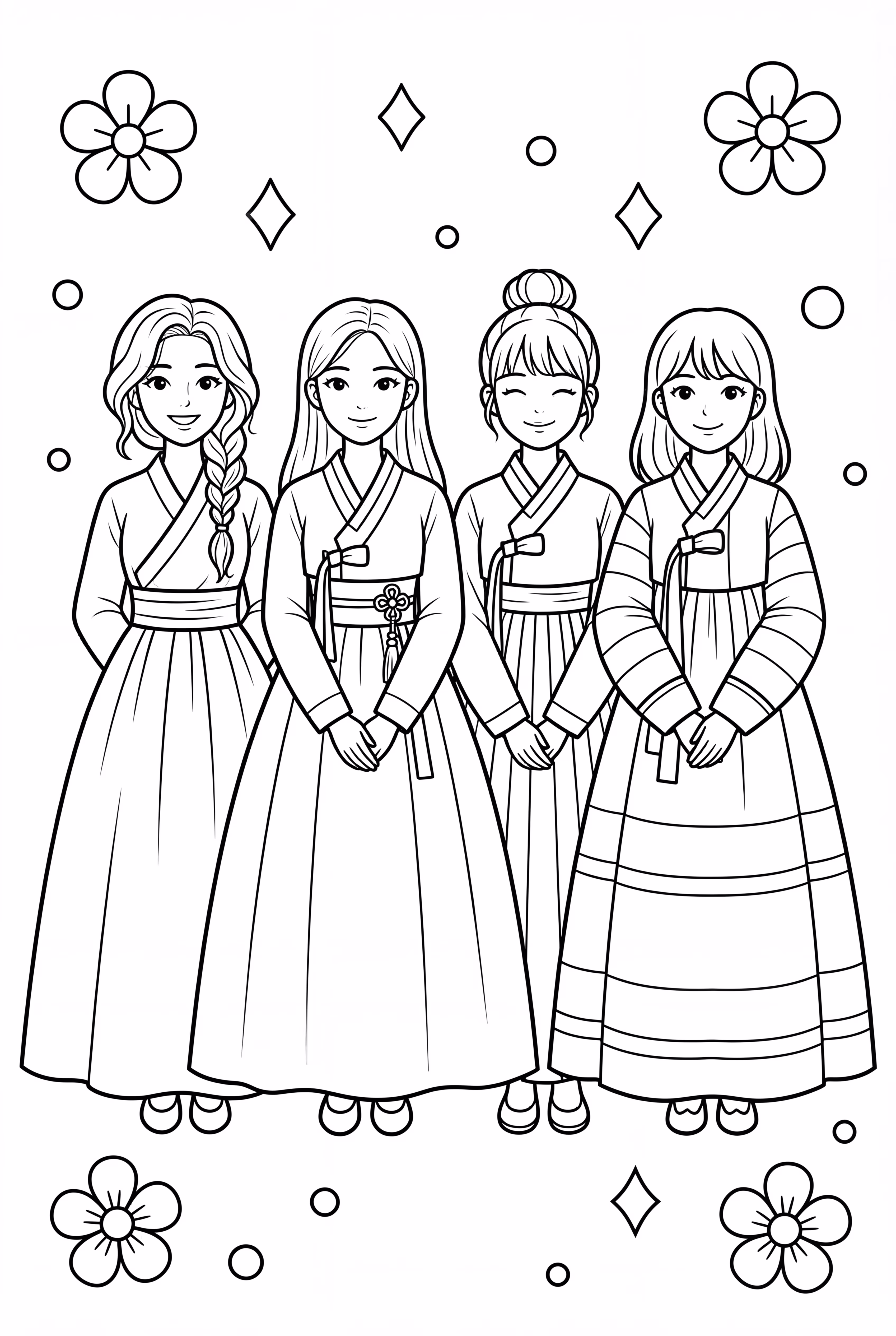 Blackpink em "How You Like That" Hanboks