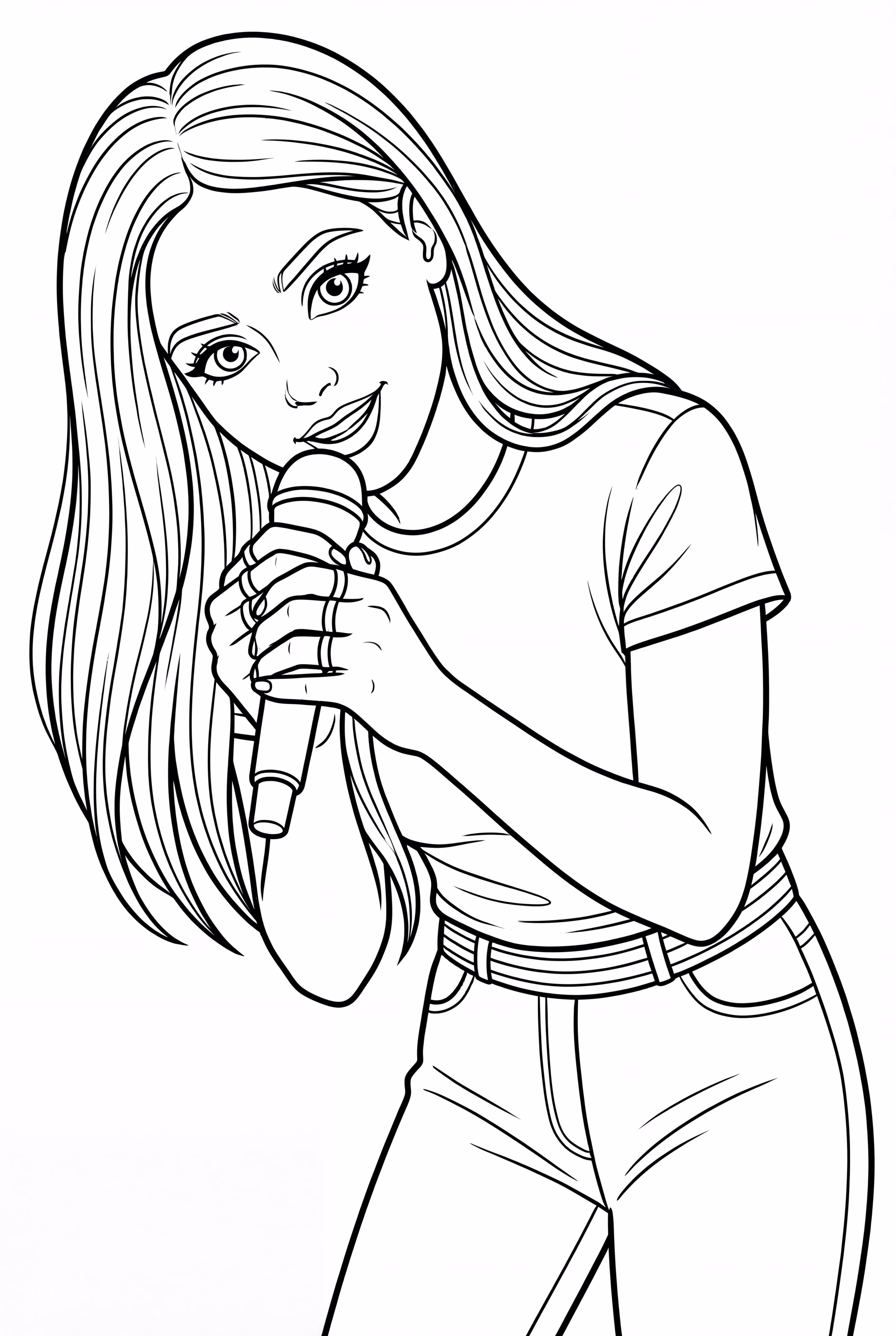 Blackpink Rosé Holding A Microphone