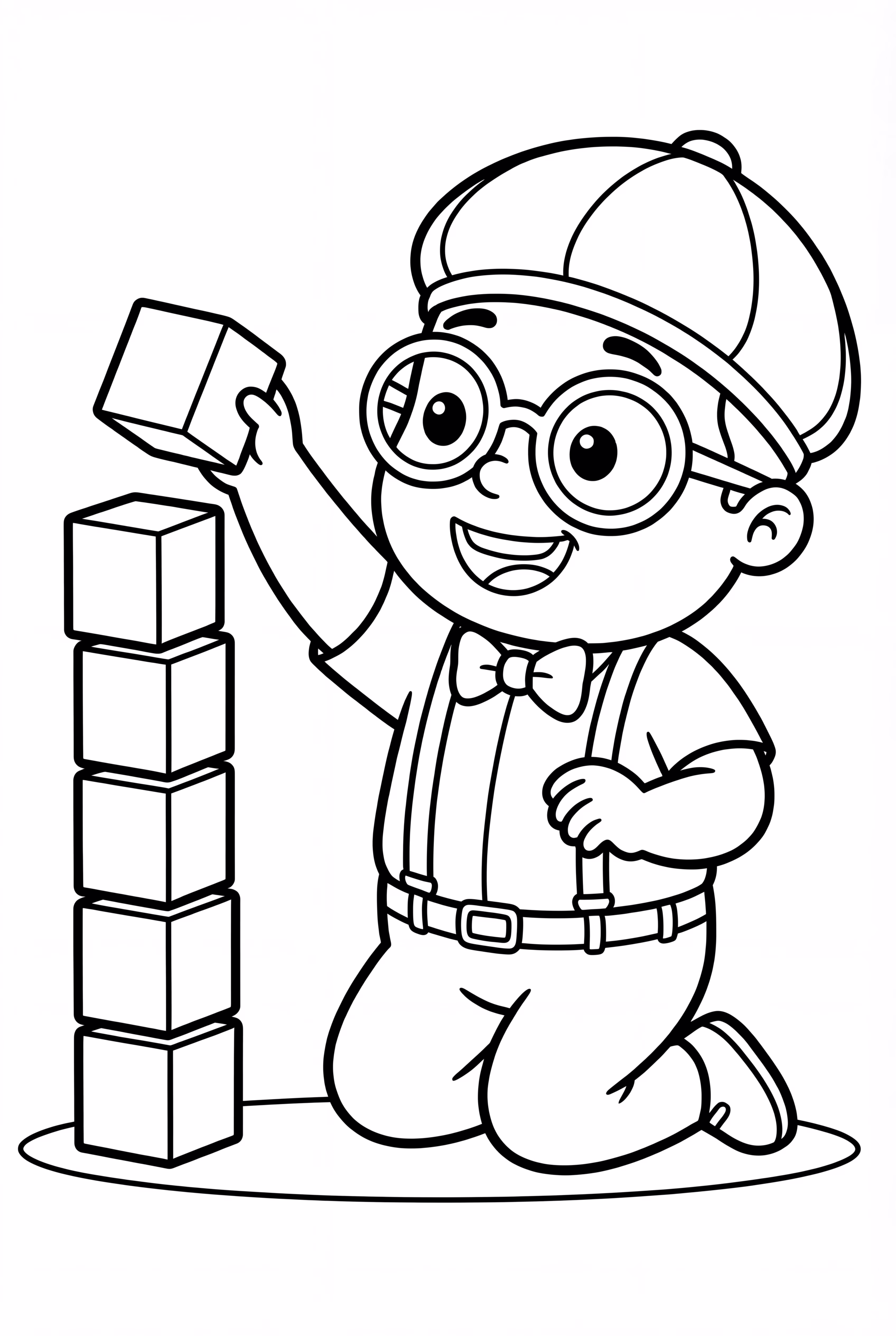 Blippi Building A Small Block Tower