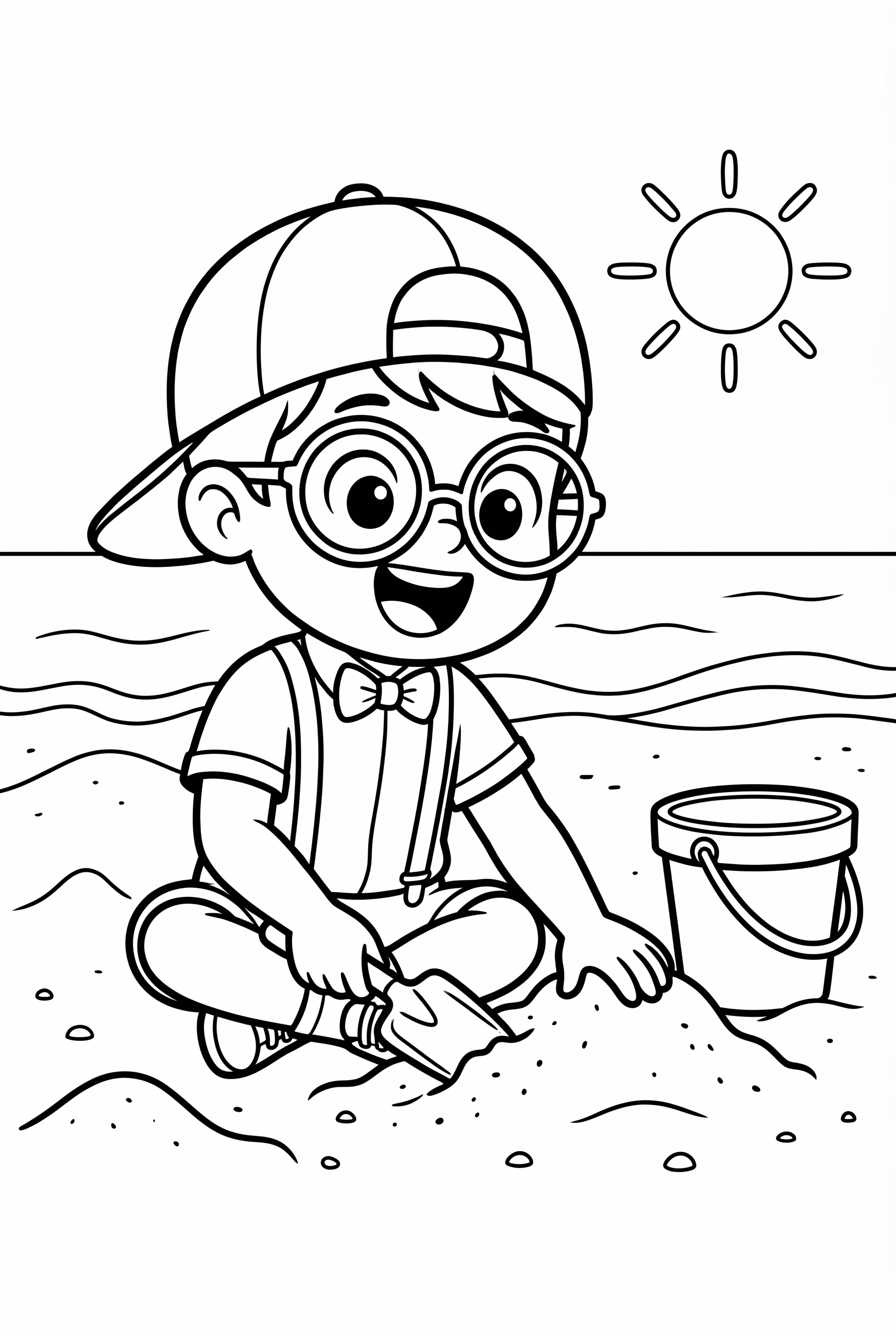 Blippi Digging In The Sand