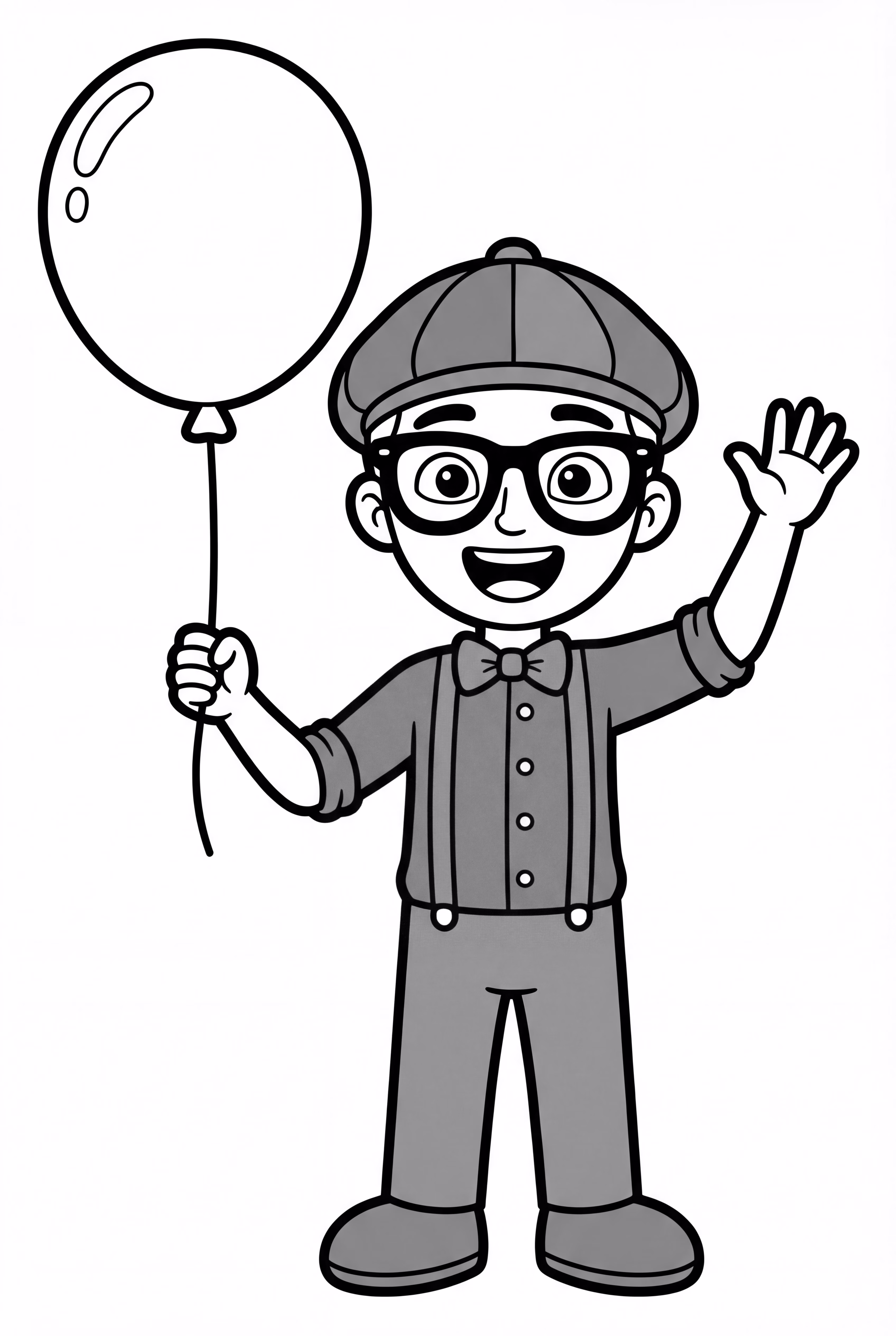 Blippi Holding A Big Balloon