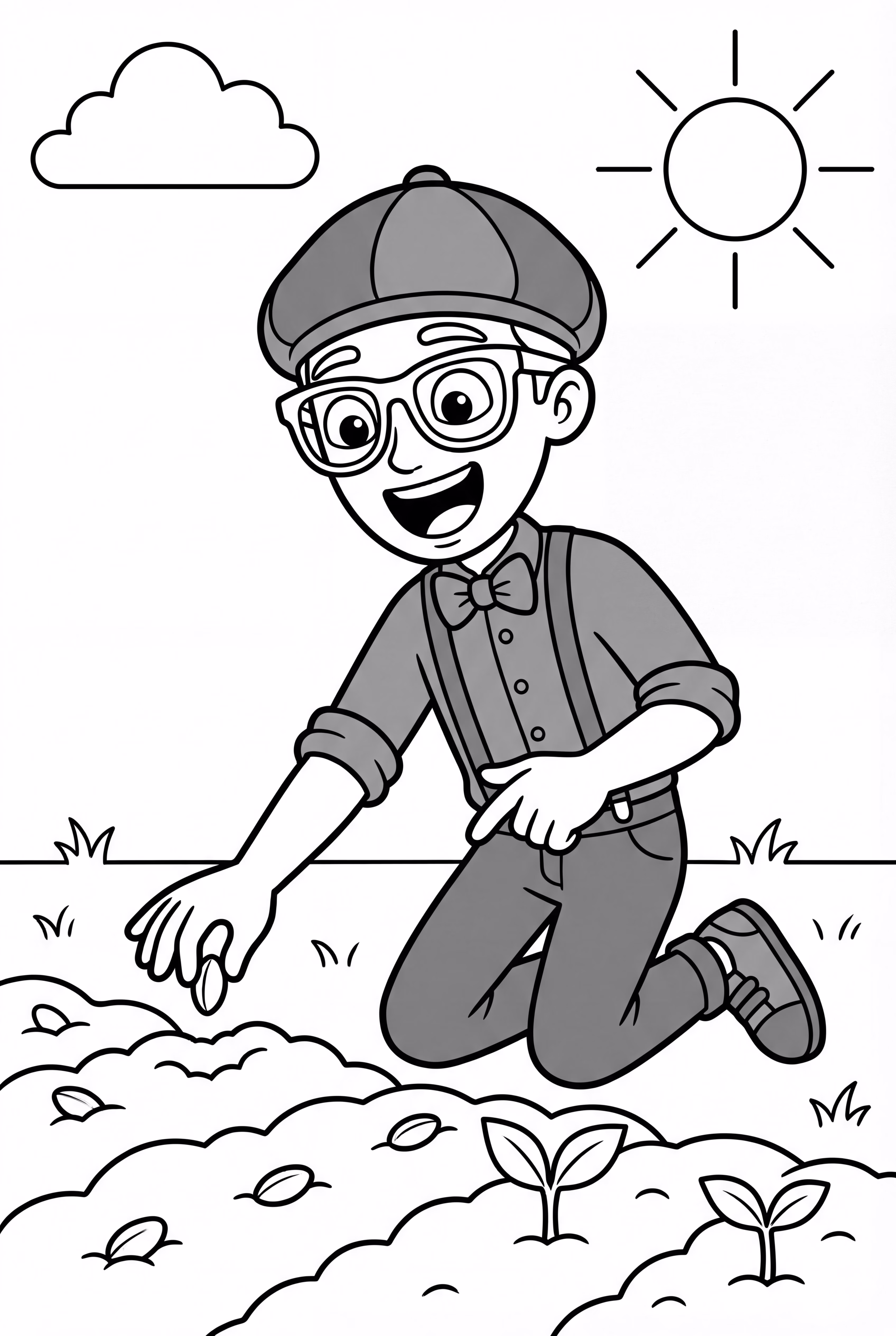 Blippi Planting A Seed