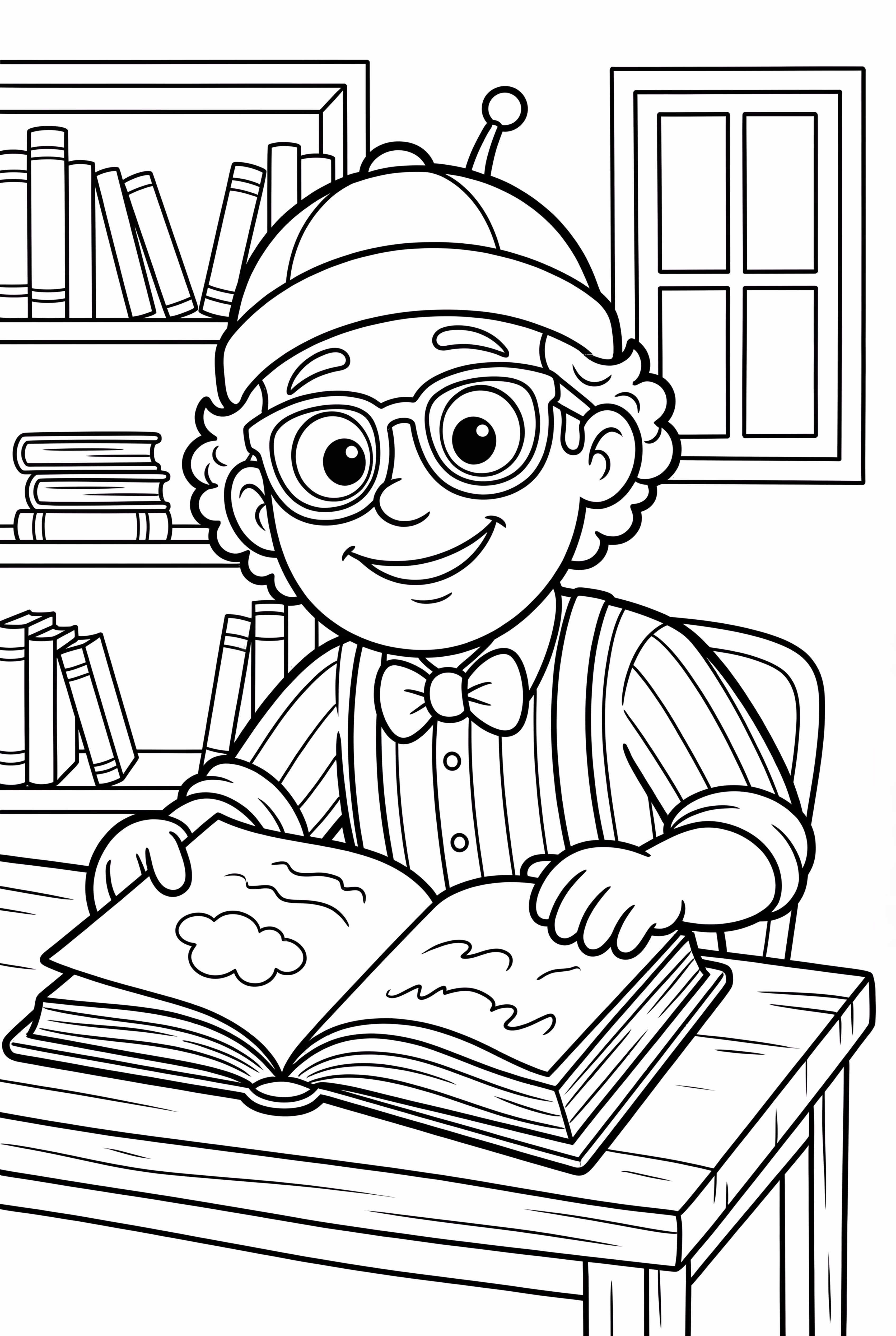 Blippi Reading A Big Book