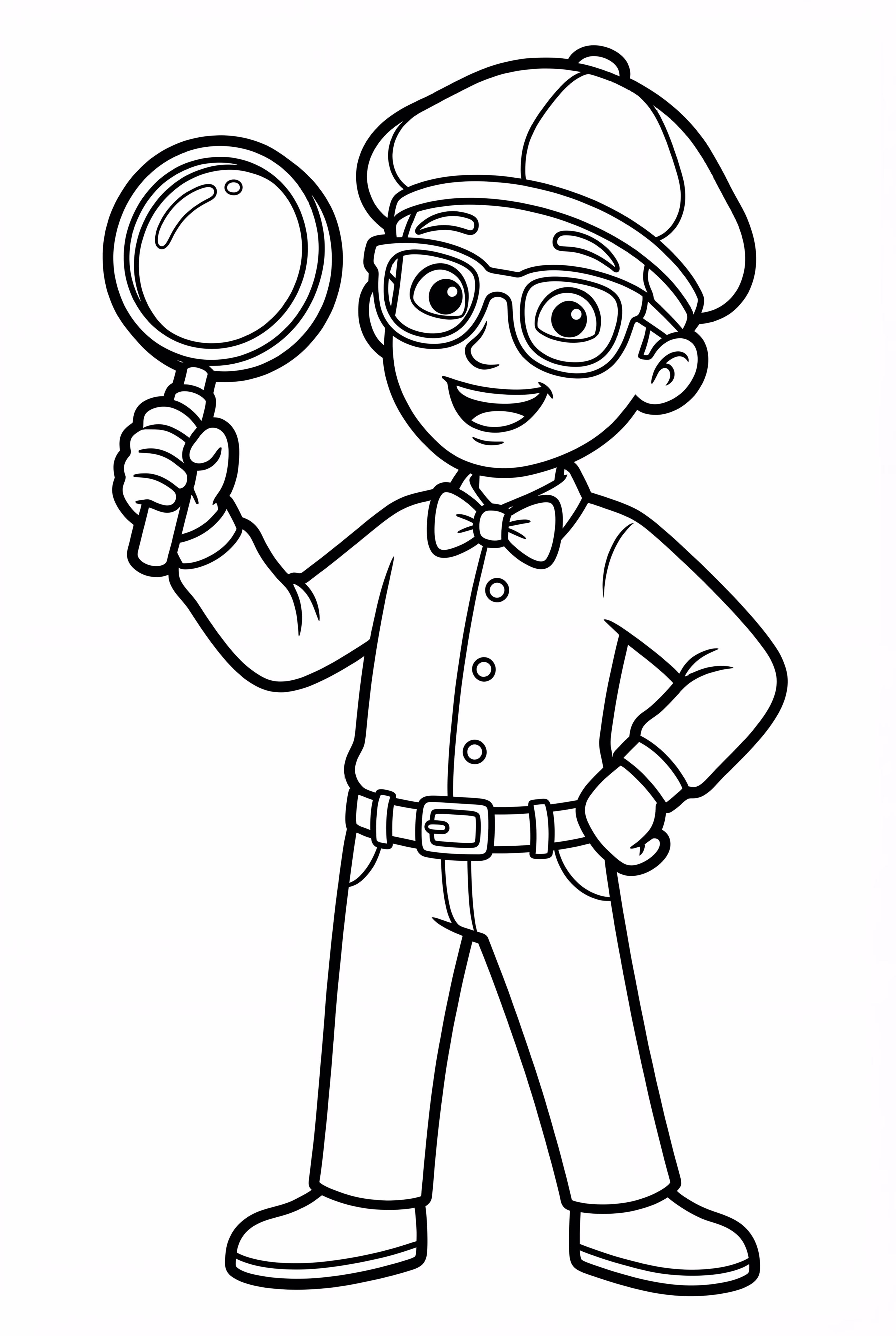 Blippi With A Magnifying Glass
