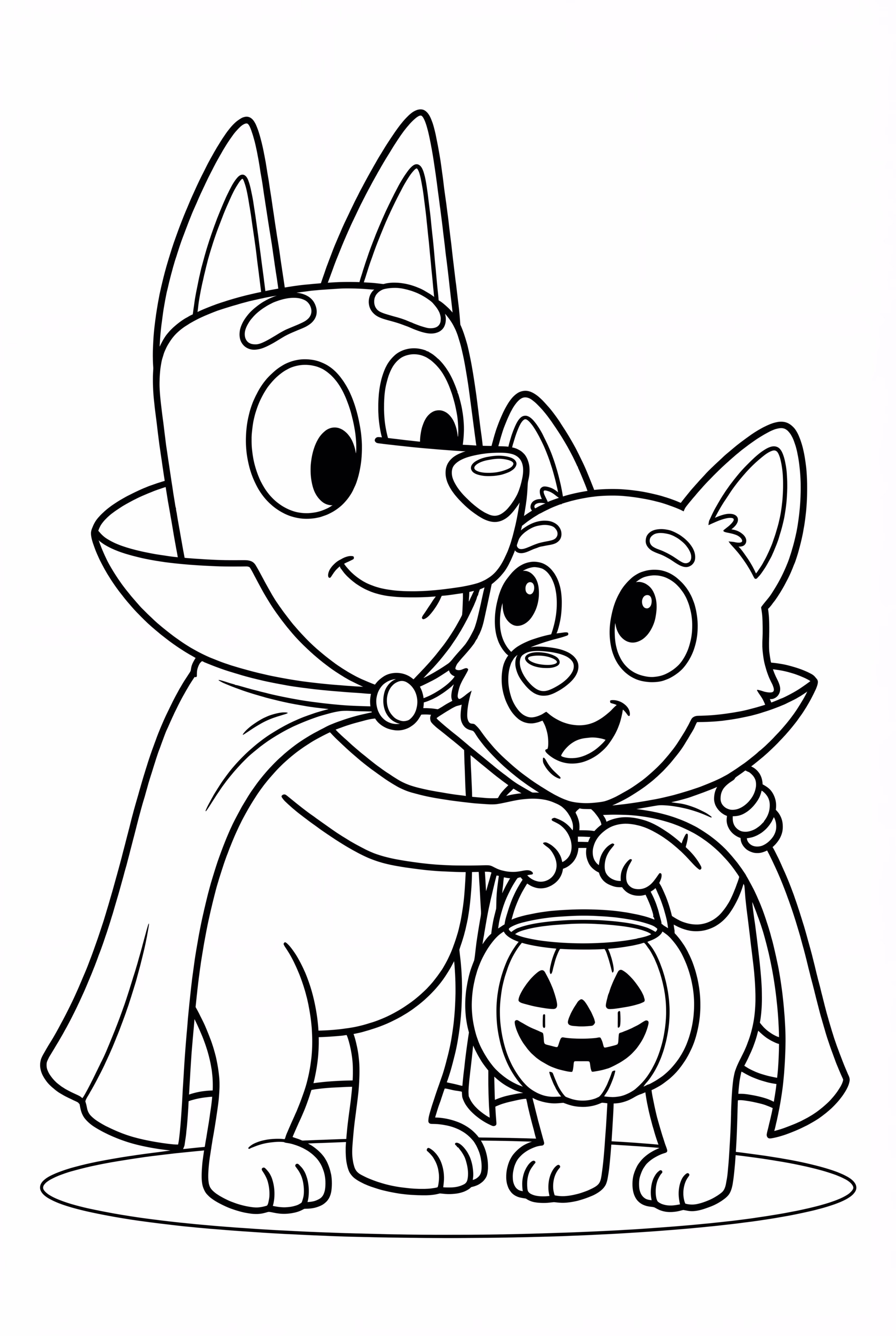 Bluey And Bingo Bluey Halloween Hug