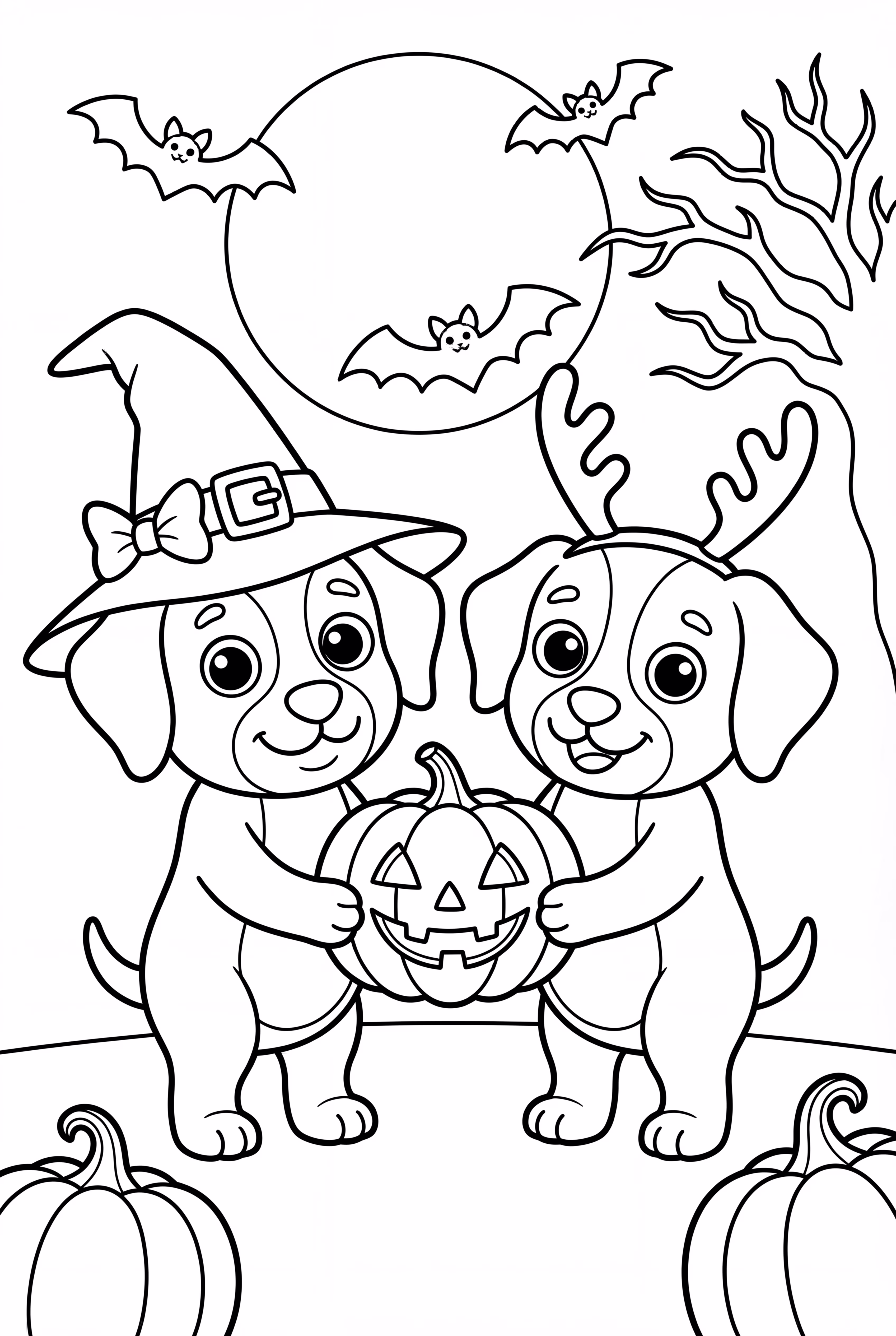 Bluey And Lucky Playing A Bluey Halloween Game