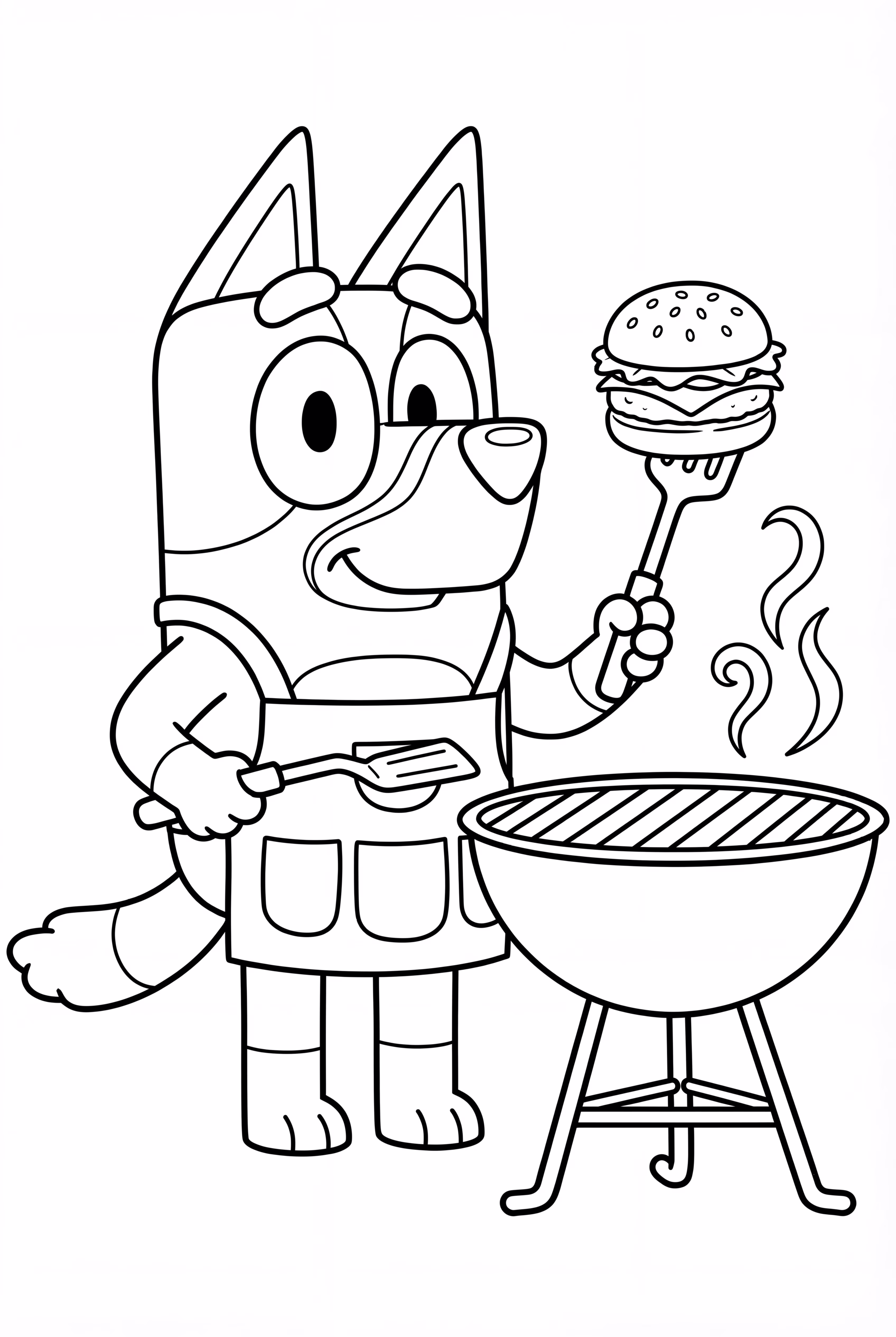 Bluey Papa Grille des Burgers