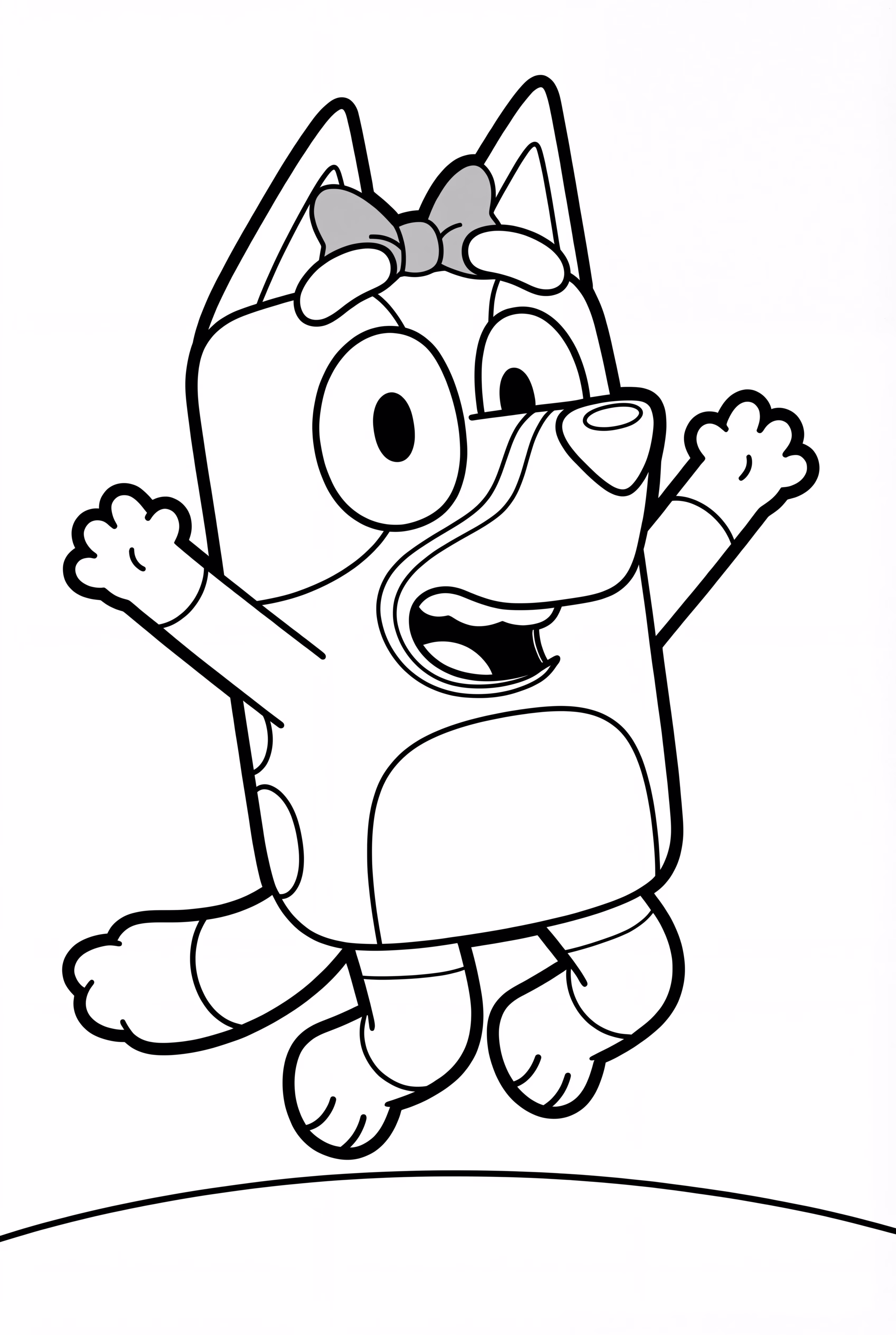 Bluey Dancing Happily