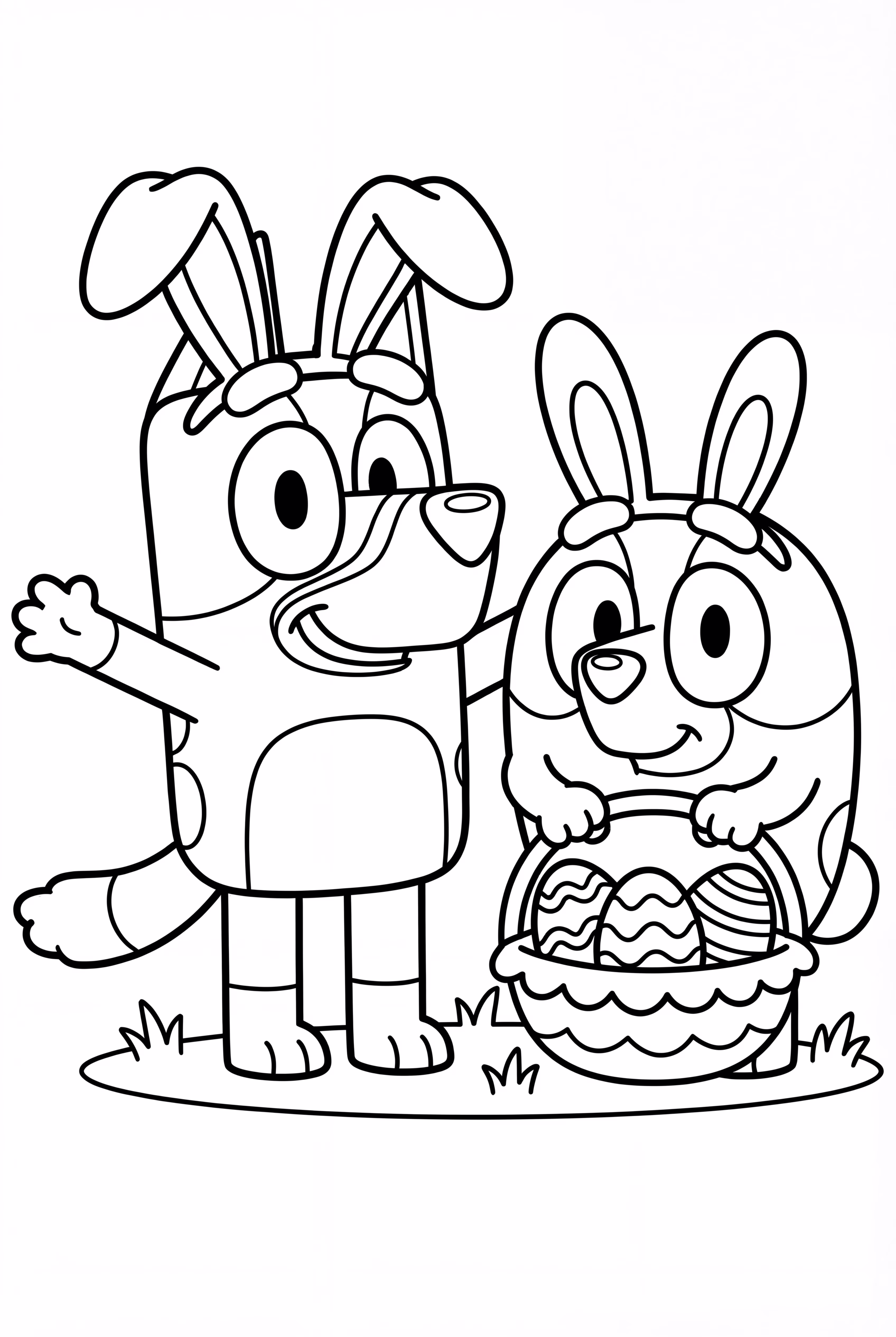 Parade de Lapin de Pâques Bluey