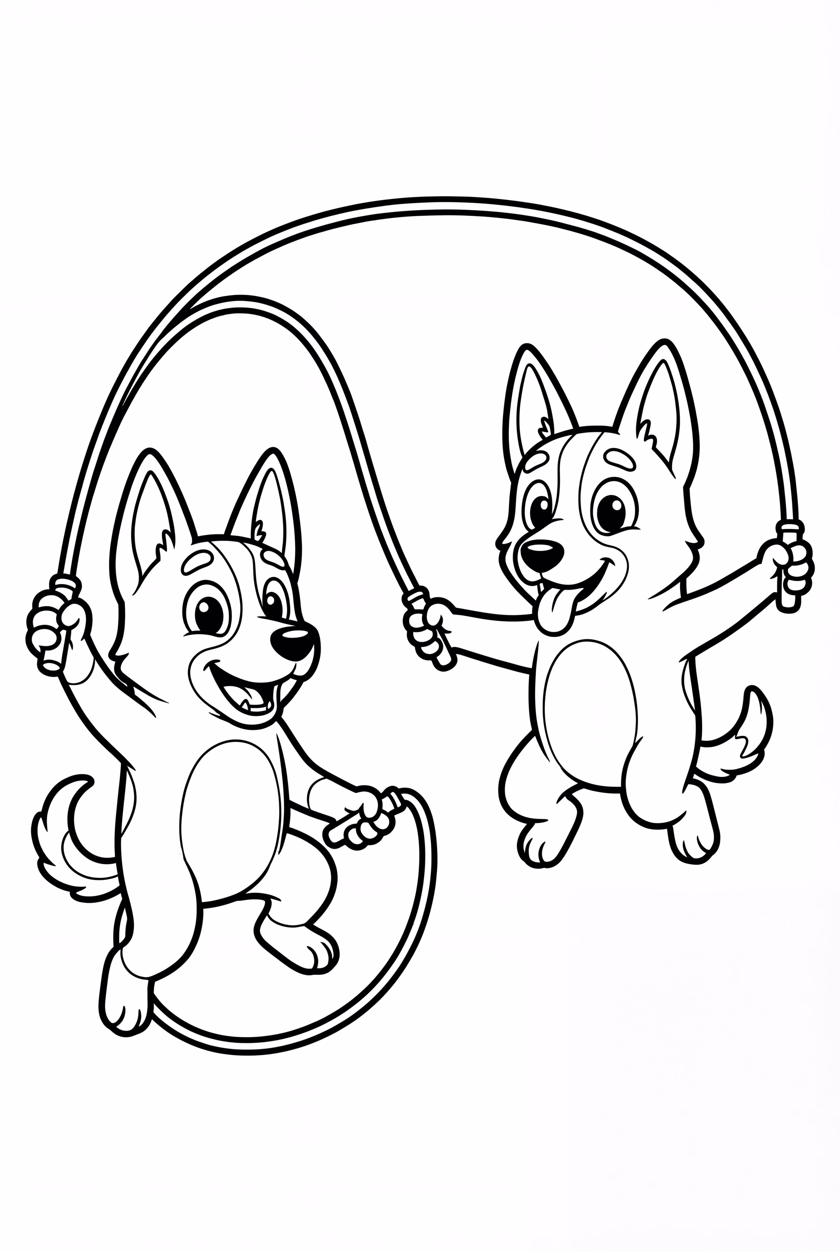 Bluey Friends Jumping Rope