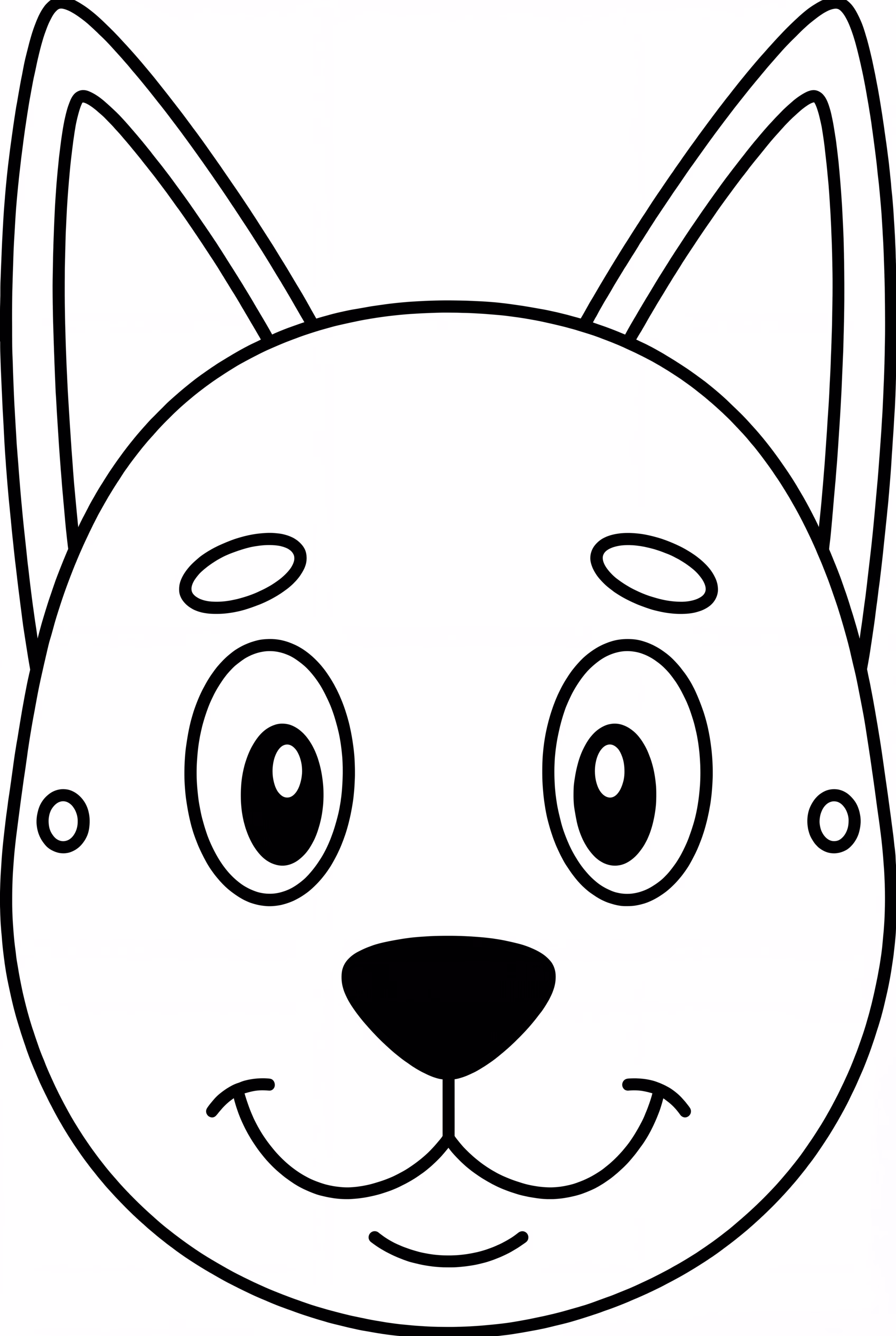 Máscara Simples de Halloween do Bluey