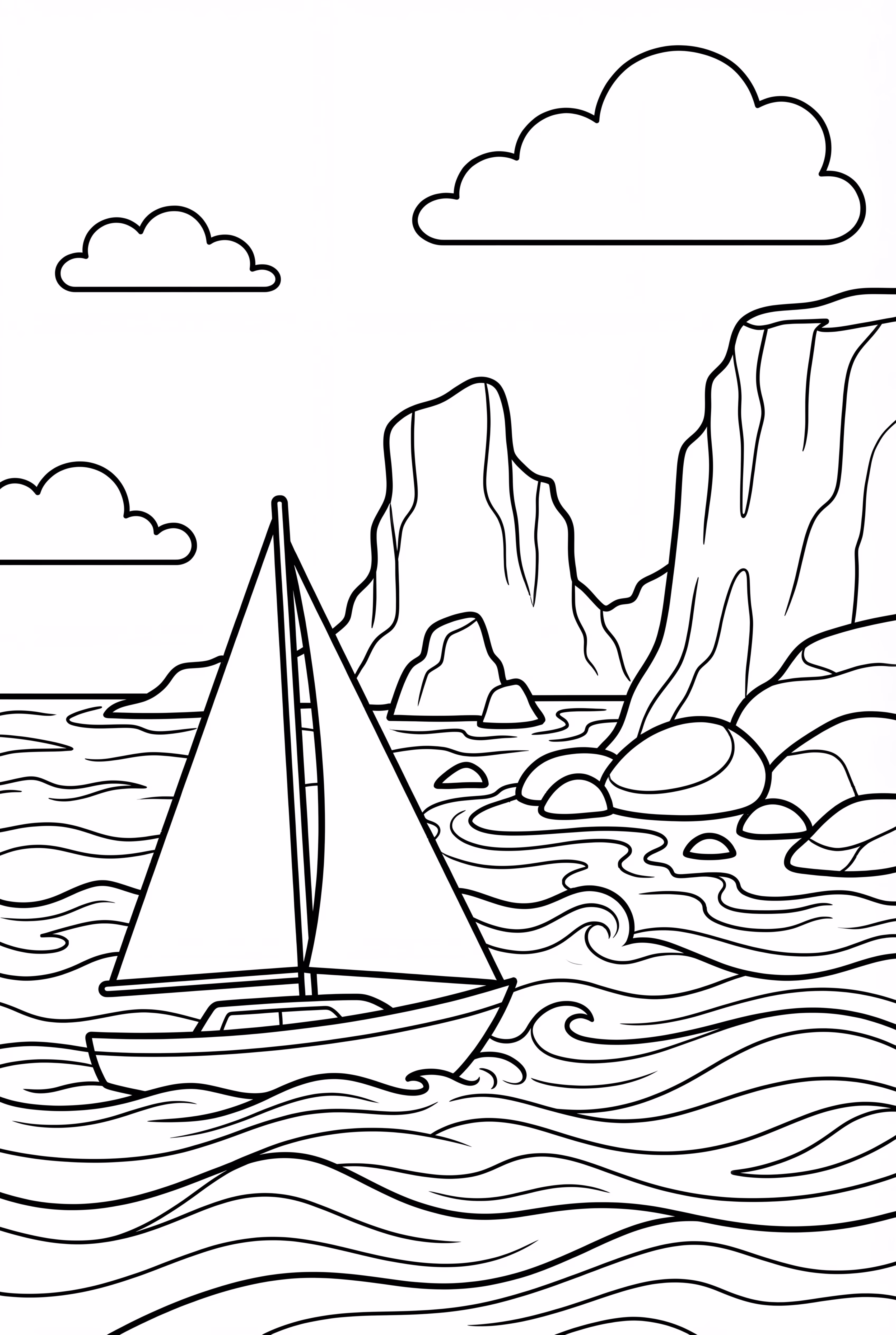 경치 좋은 해안선을 탐험하는 보트 투어