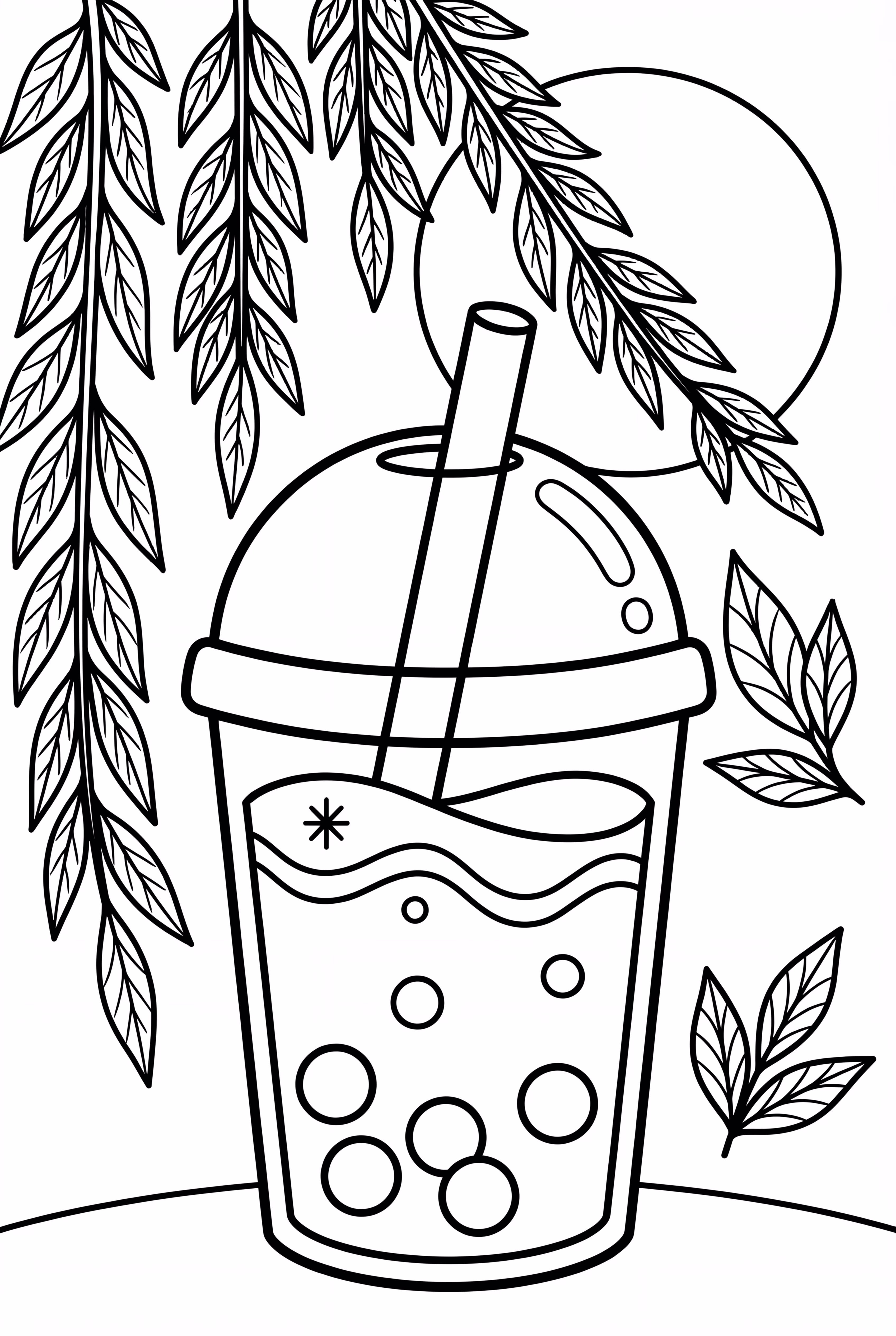 Boba Coloring Sheet