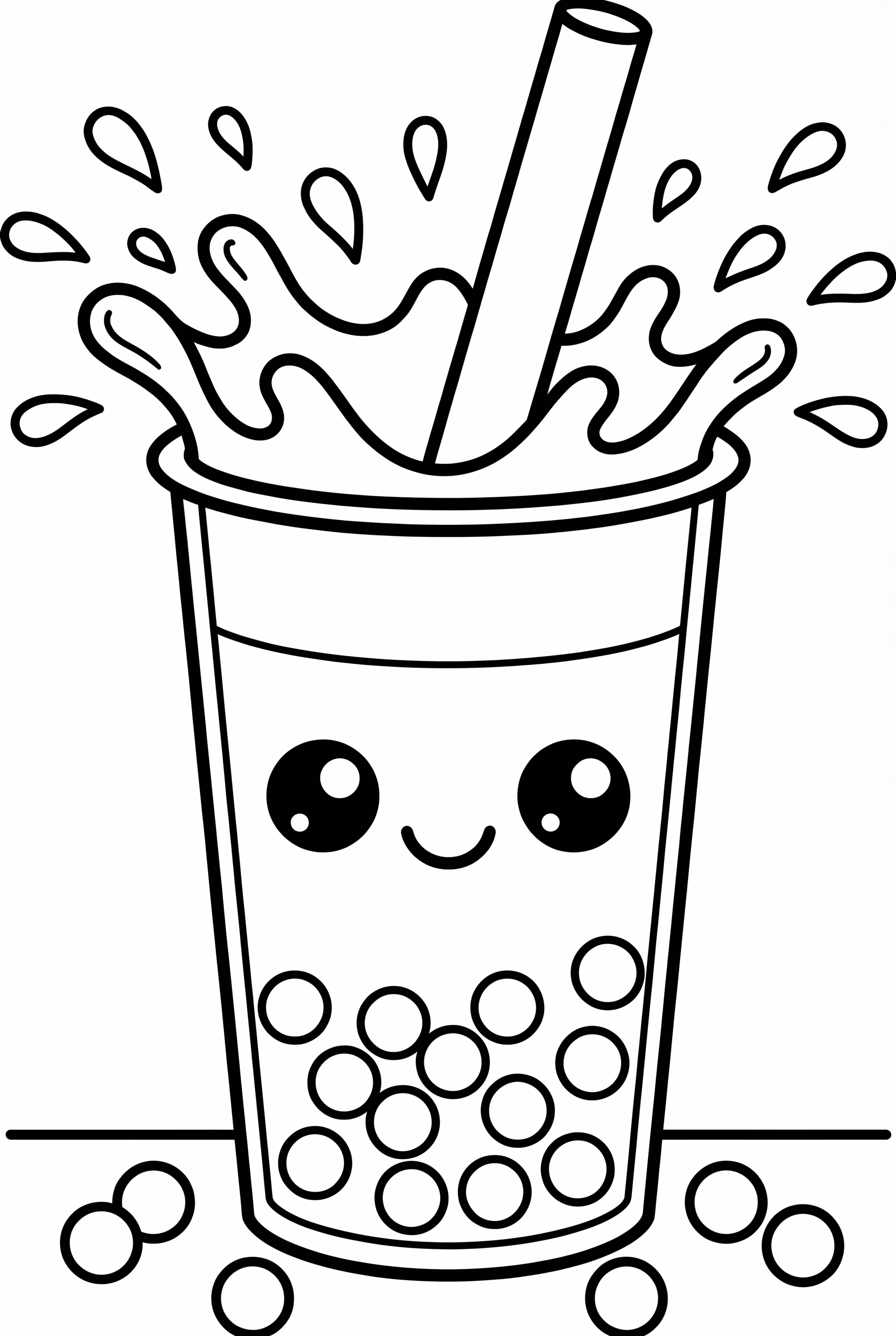 Boba Tea Splashing In Slow Motion