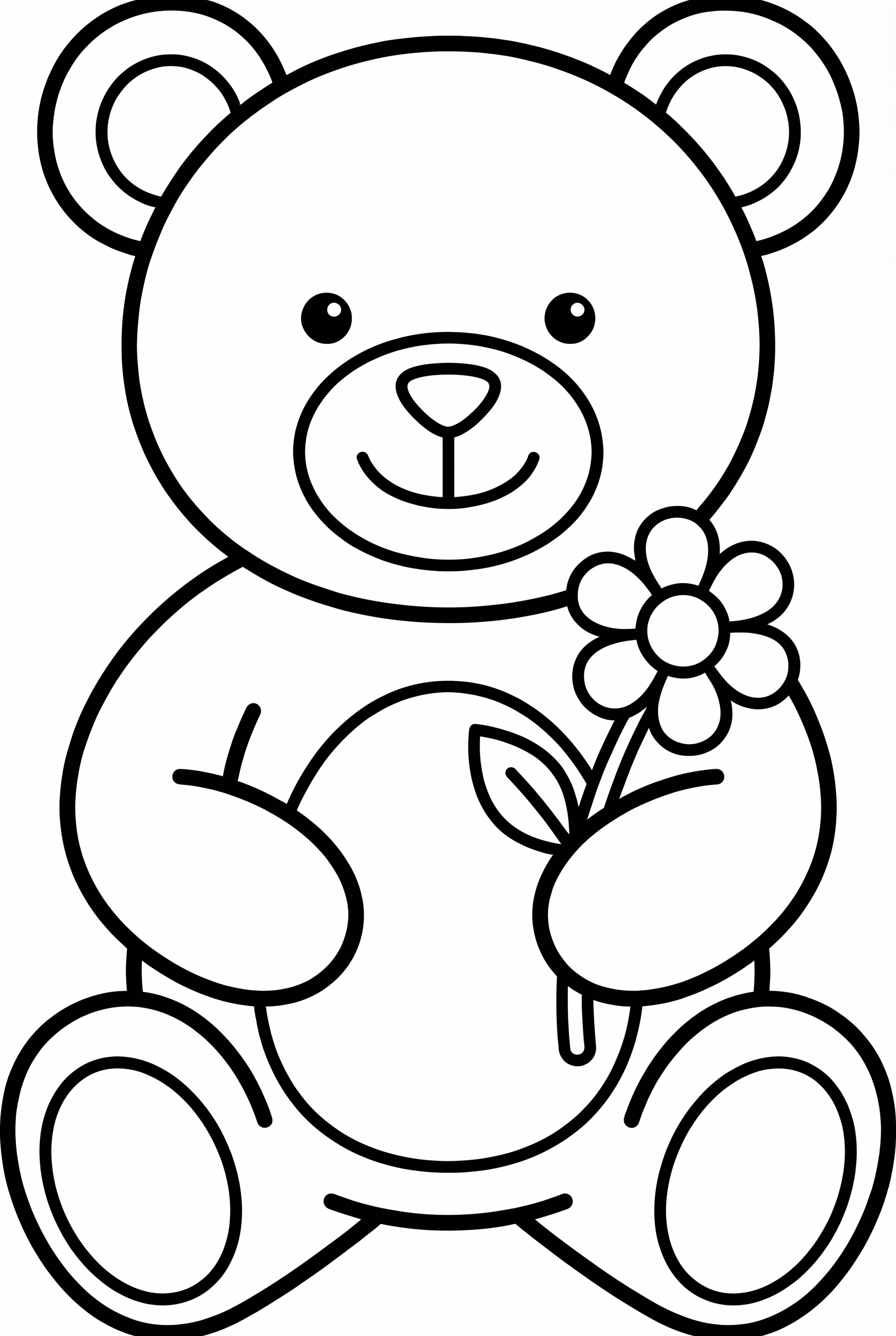Bobbie Goods Bear With A Single Flower