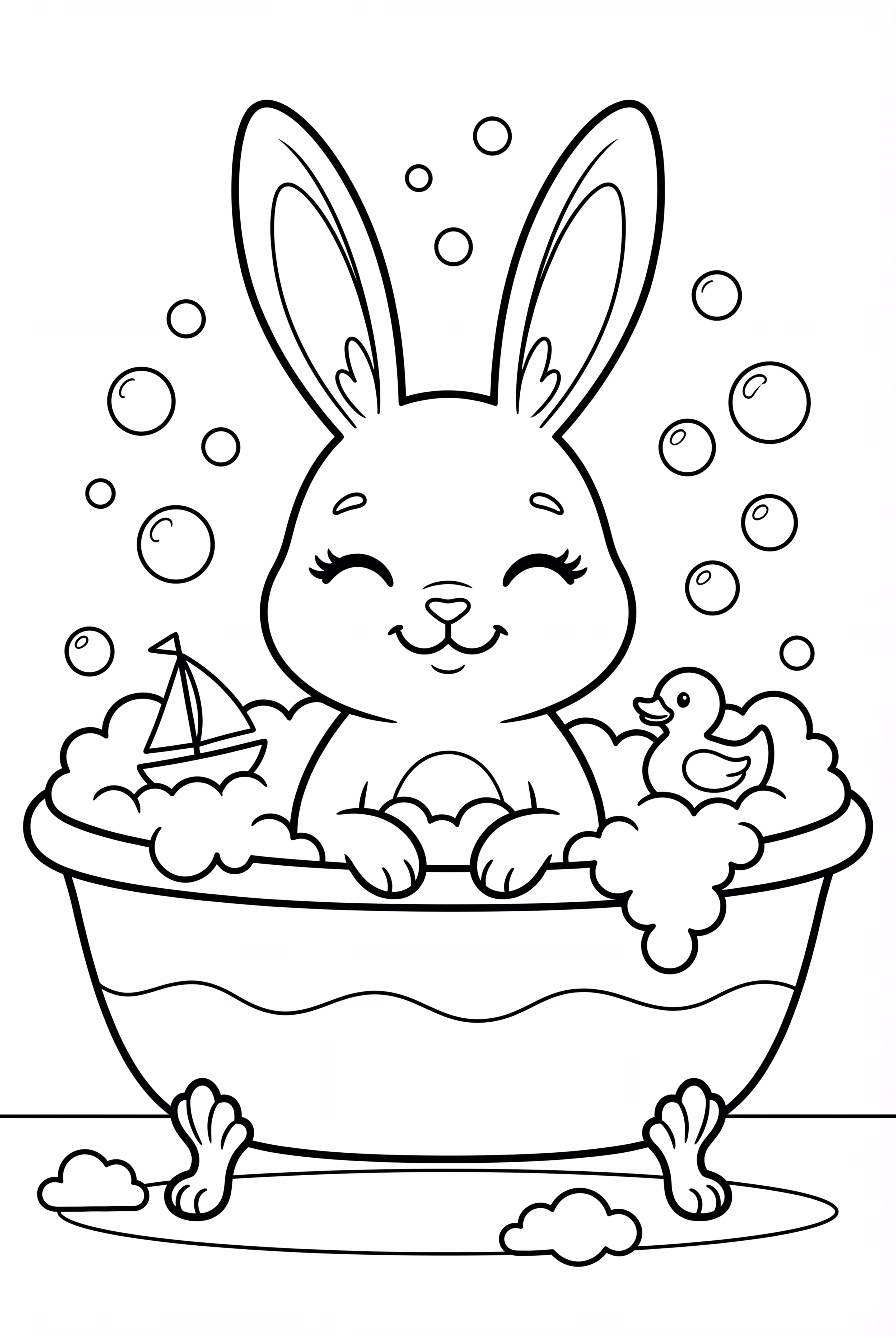 Bobbie Goods Bunny In A Bubble Bath