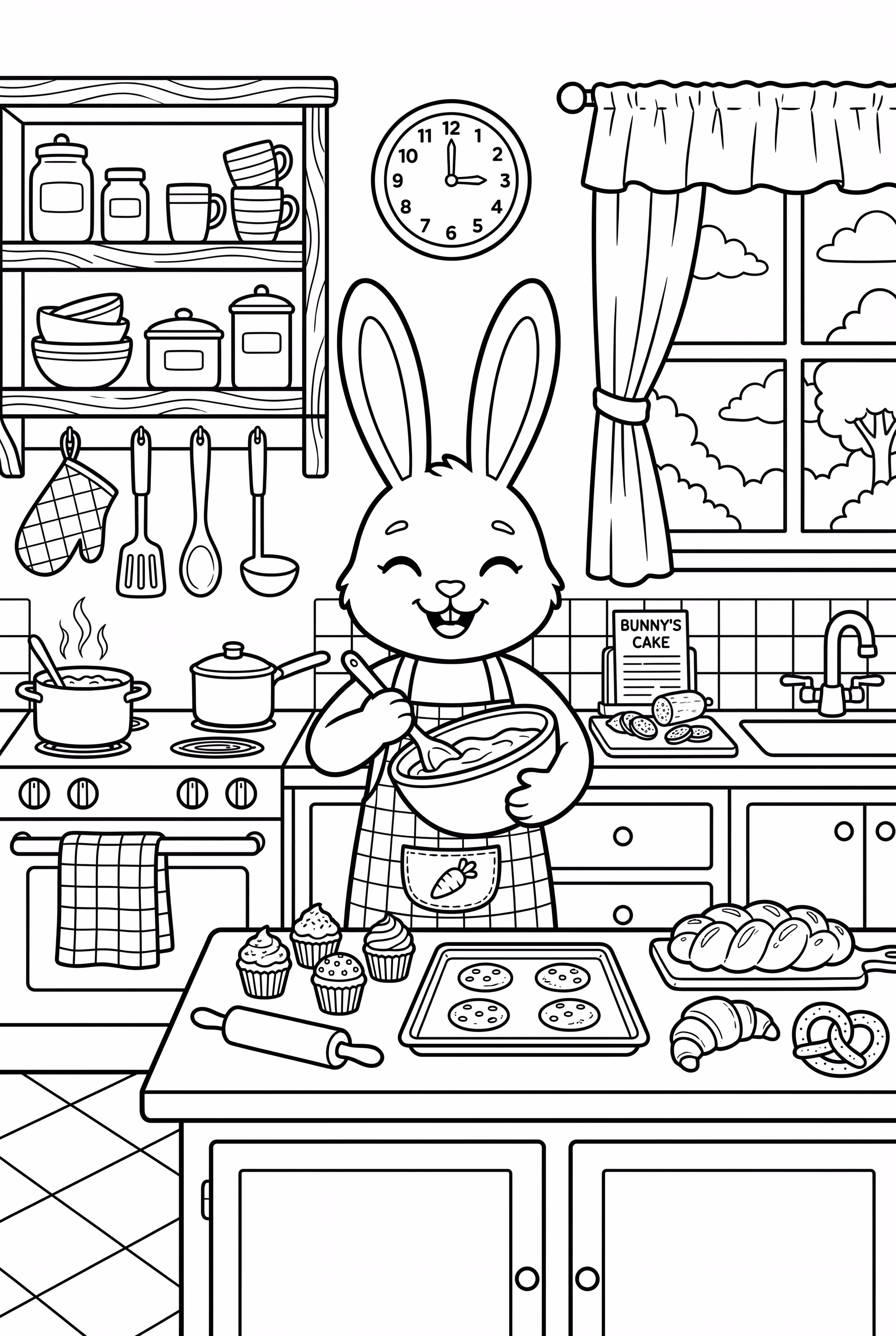 Bobbie Goods Bunny's Busy Kitchen Interior