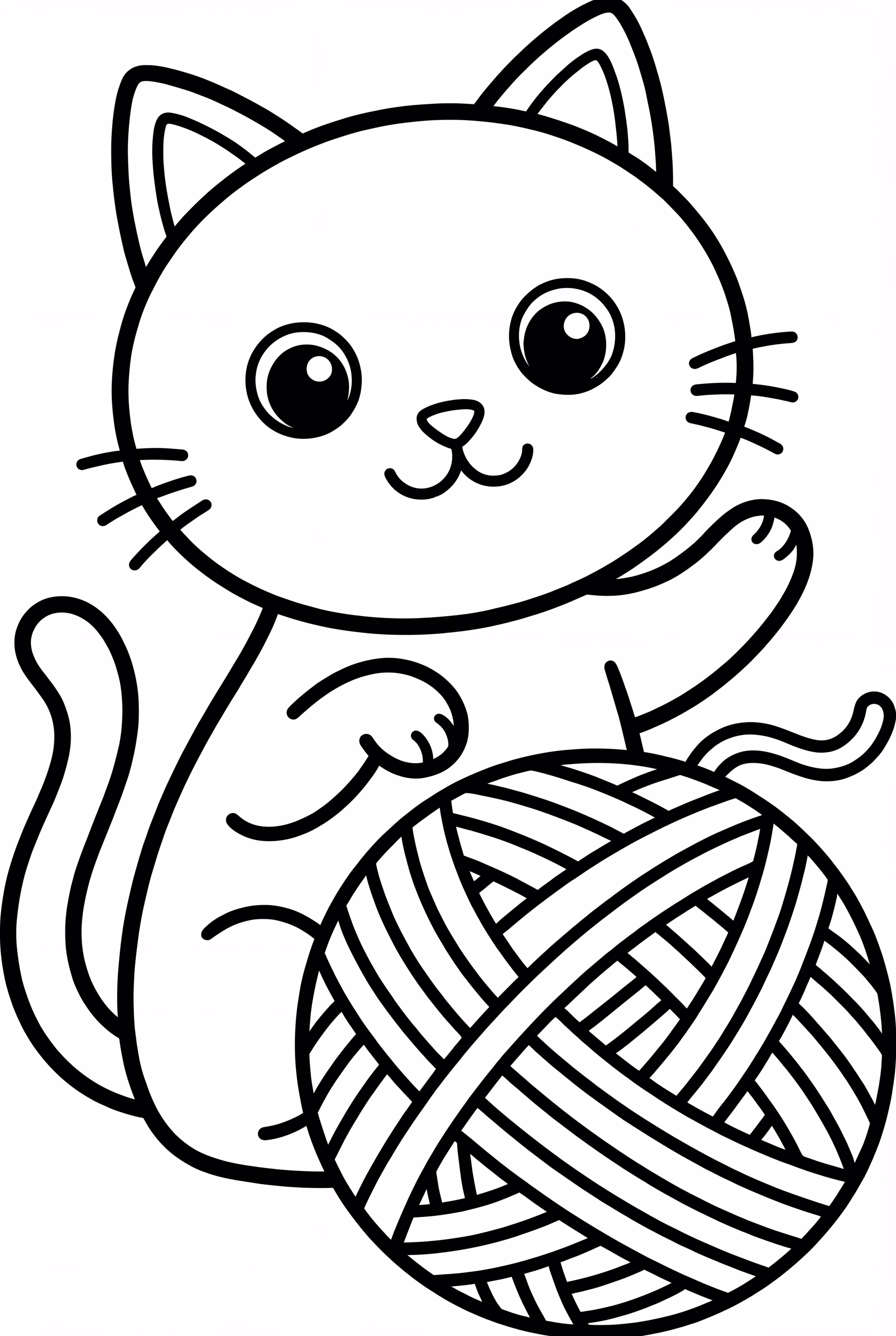 Bobbie Goods Cat Playing With A Ball Of Yarn