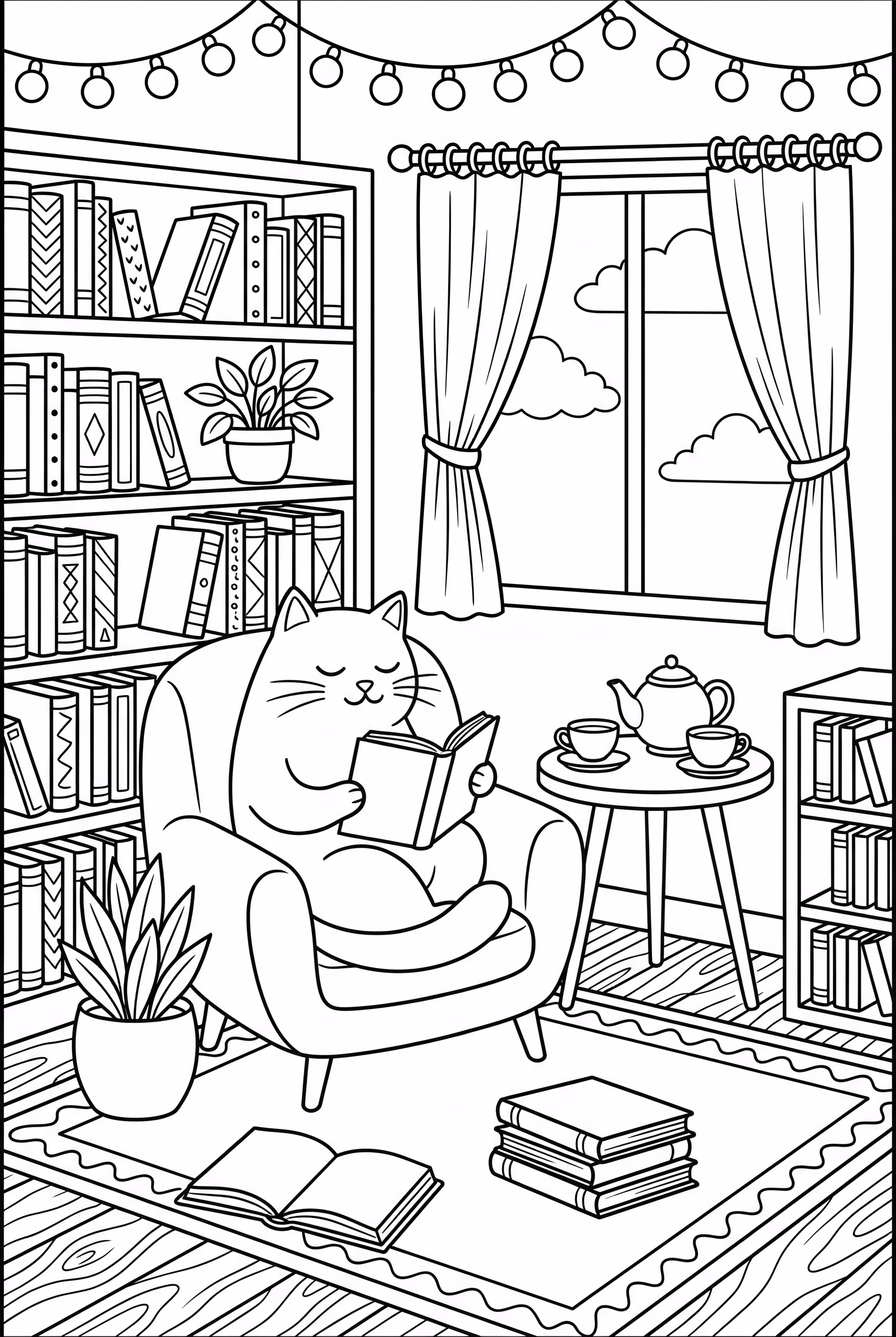 Canto Encantador da Biblioteca do Gato Bobbie Goods