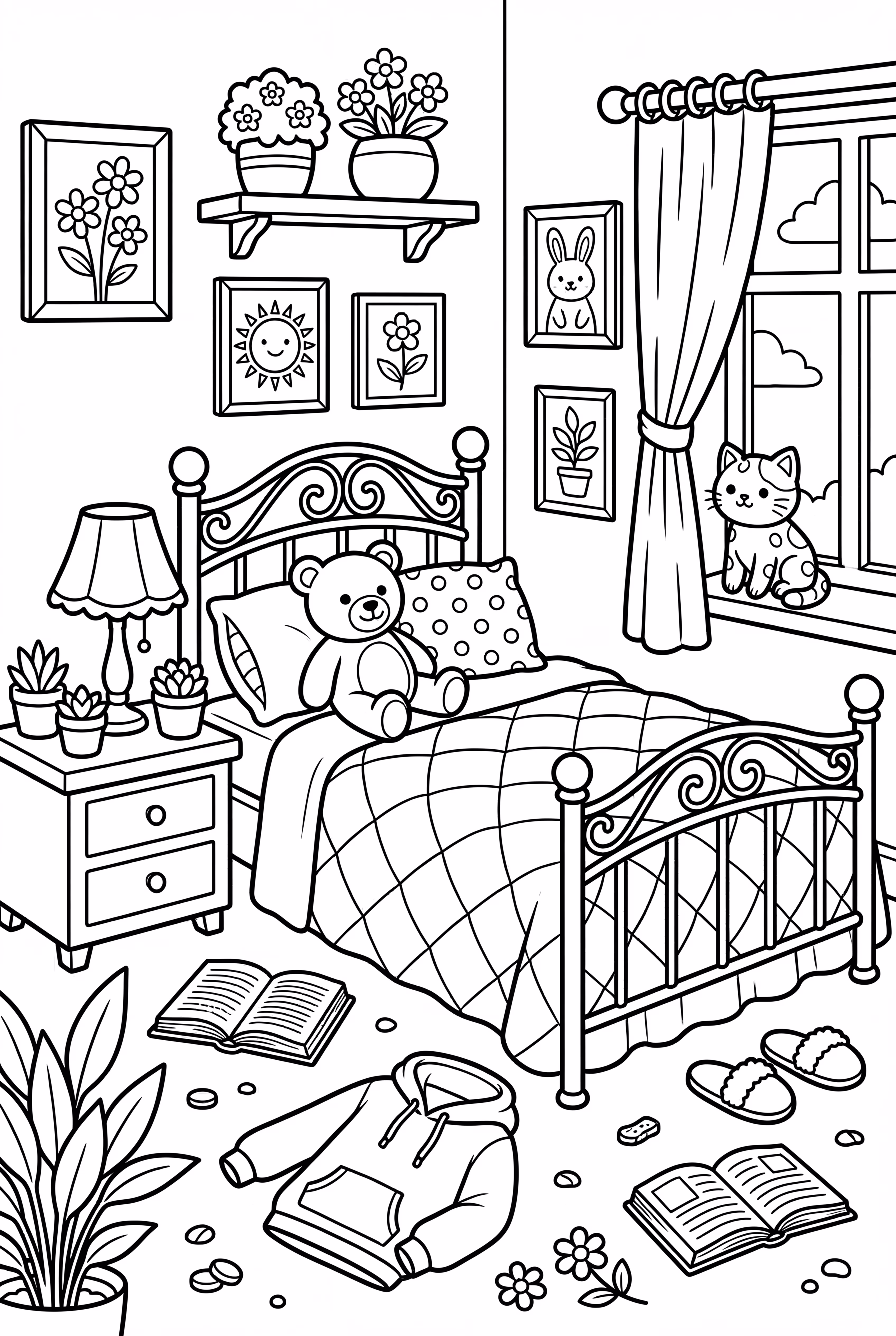 Bobbie Goods Cozy And Cluttered Bedroom Scene