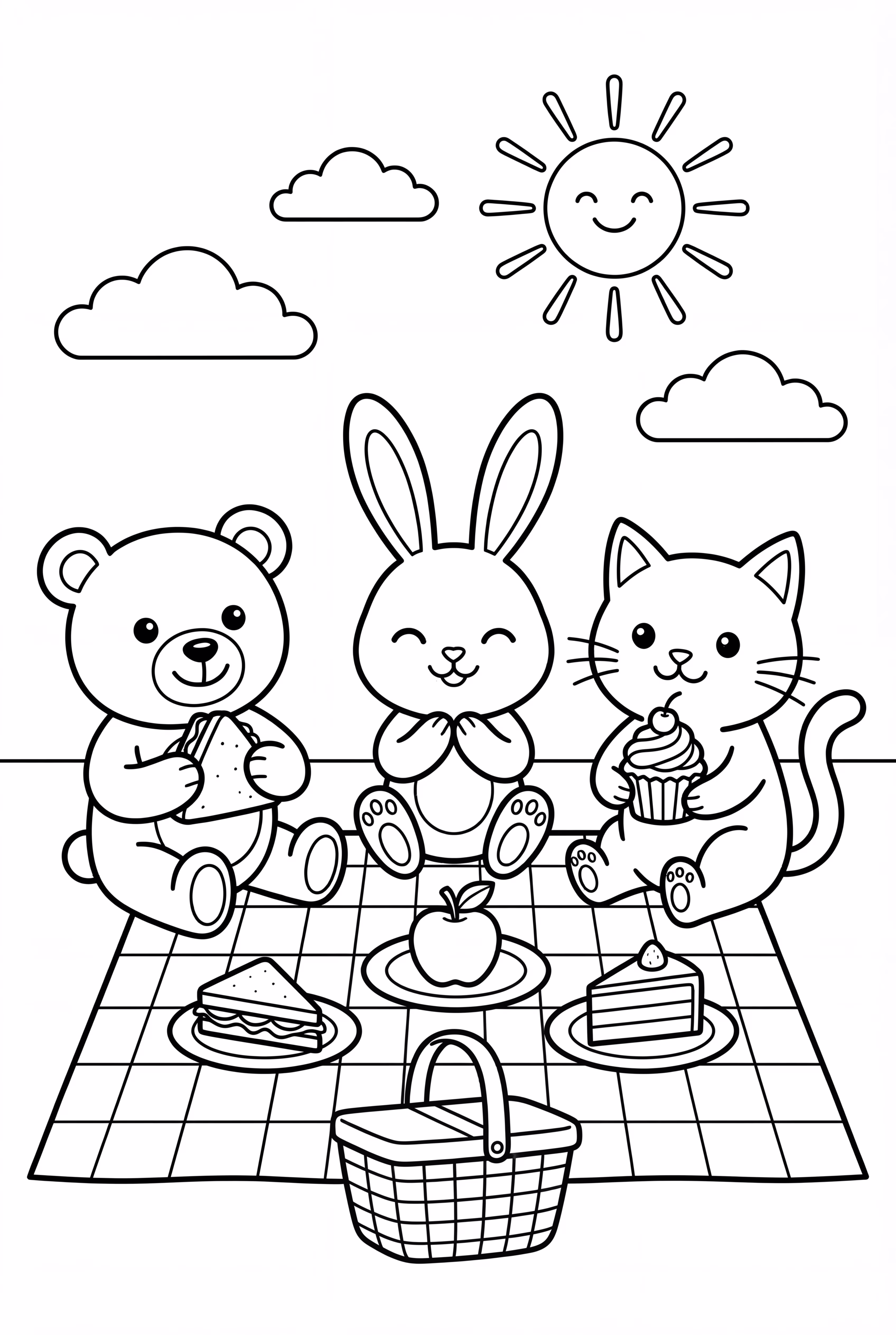 ボビー・グッズの友達がピクニックを楽しんでいる