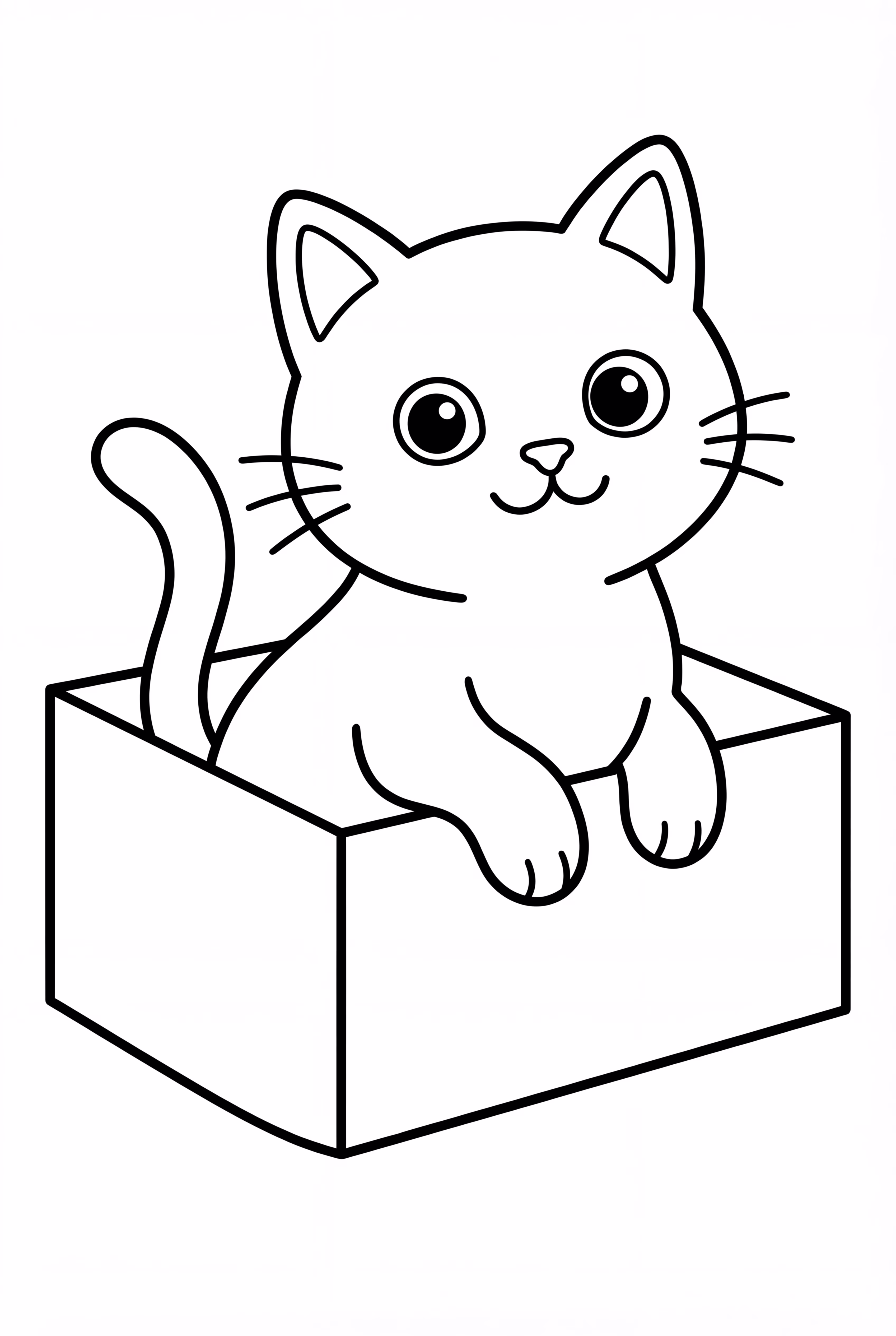 Gatinho Bobbie Goods em uma Caixa Simples