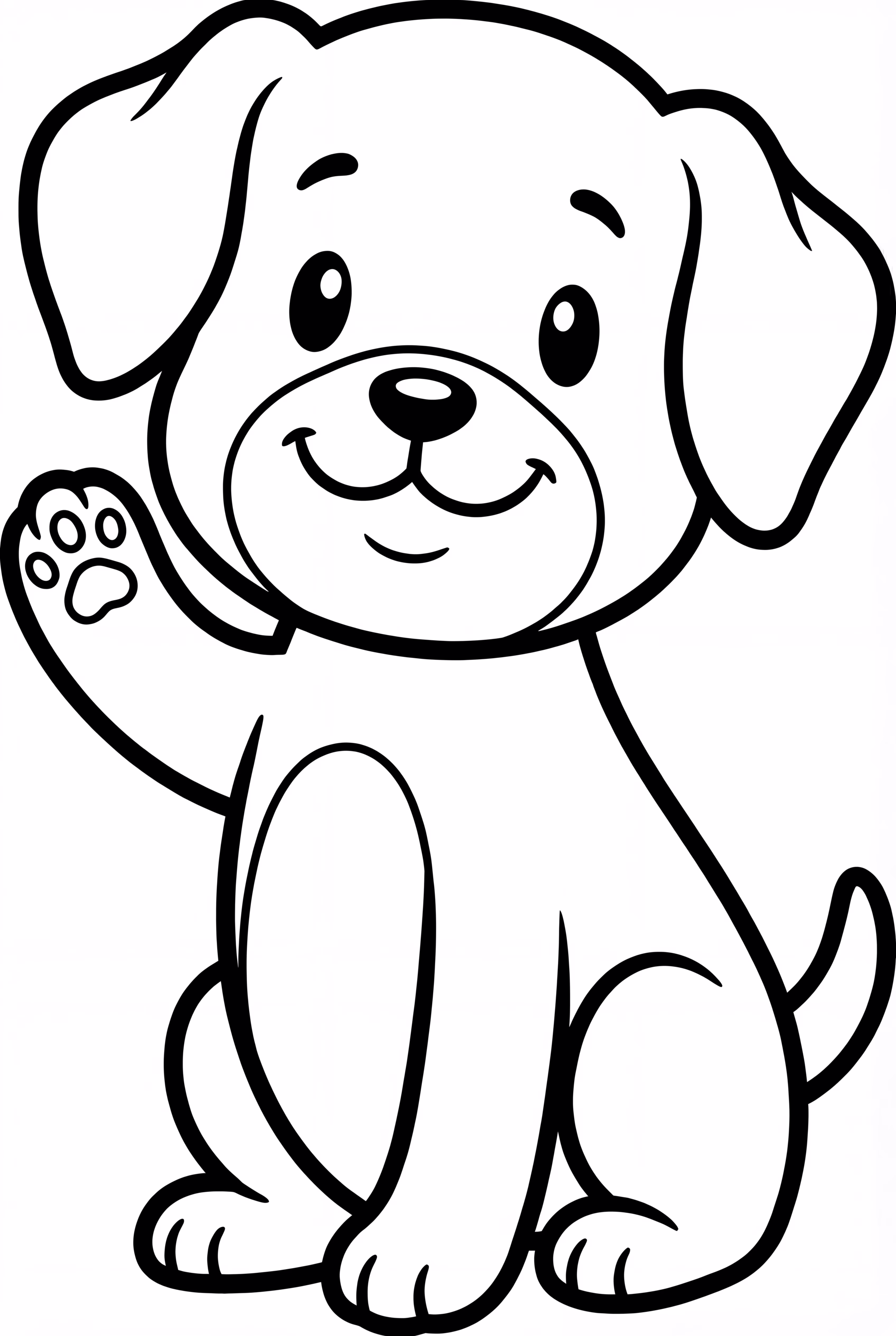 Bobbie Goods Puppy Waving Hello