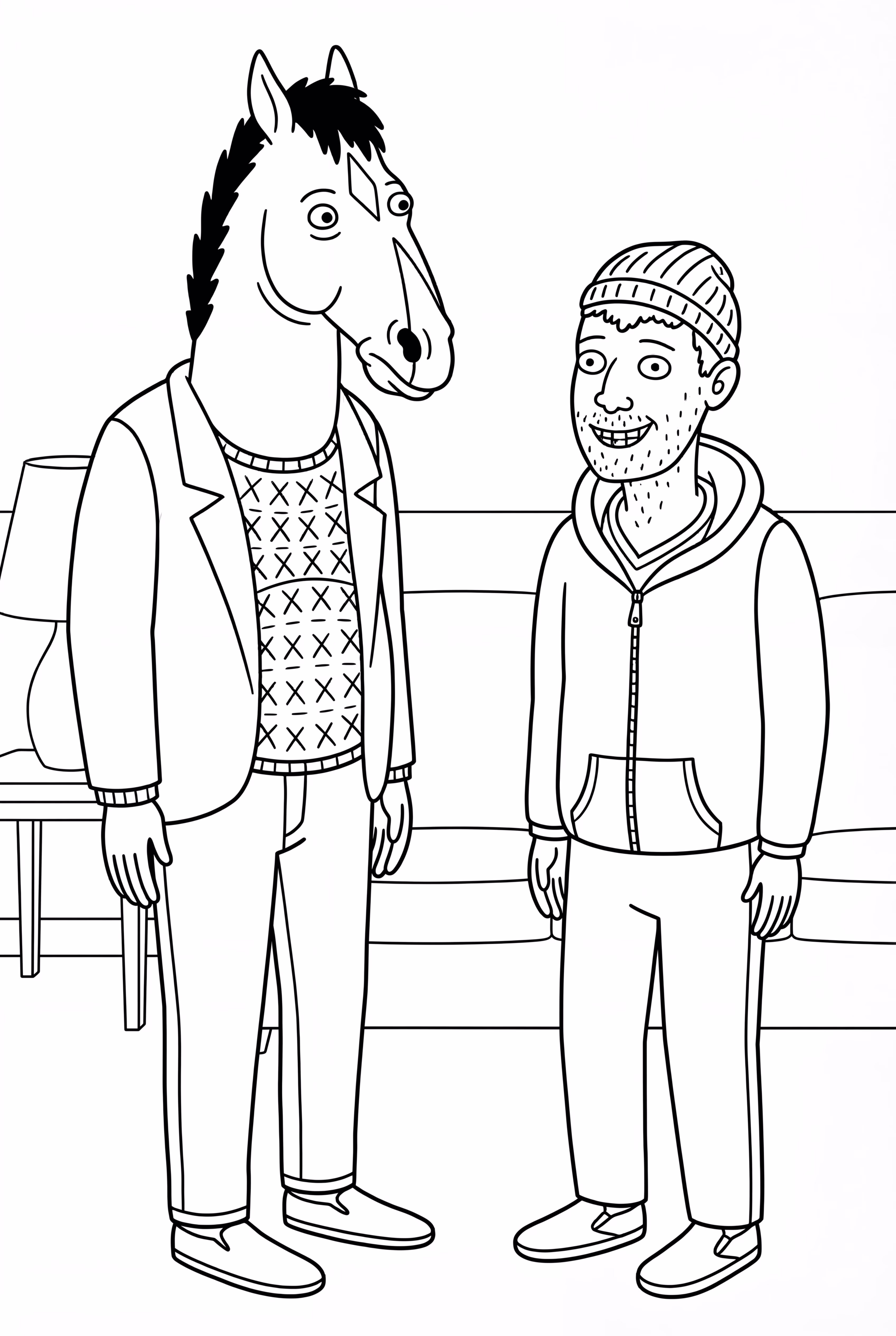 Bojack Horseman und Todd Chavez
