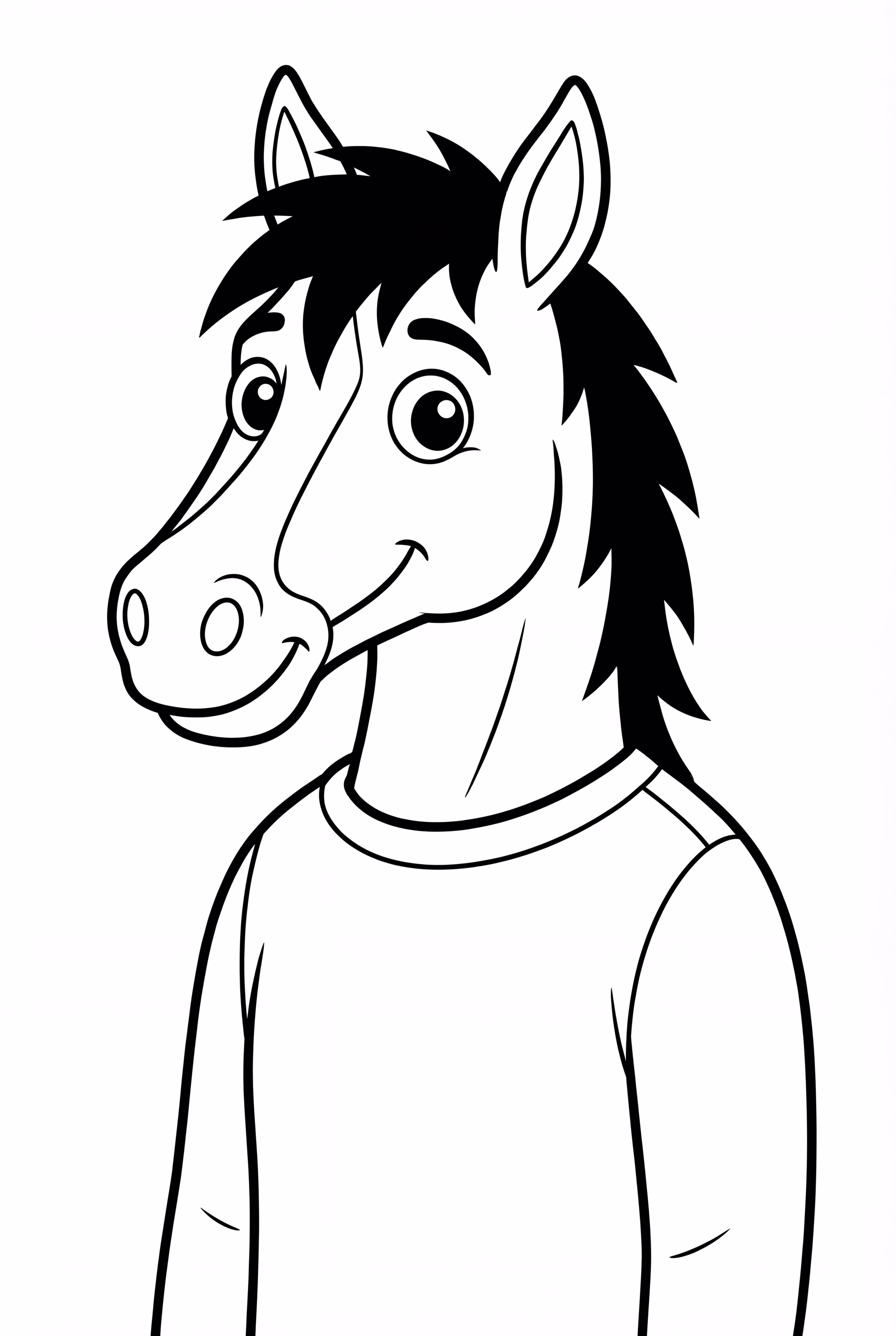 Bojack Horseman As A Silhouette
