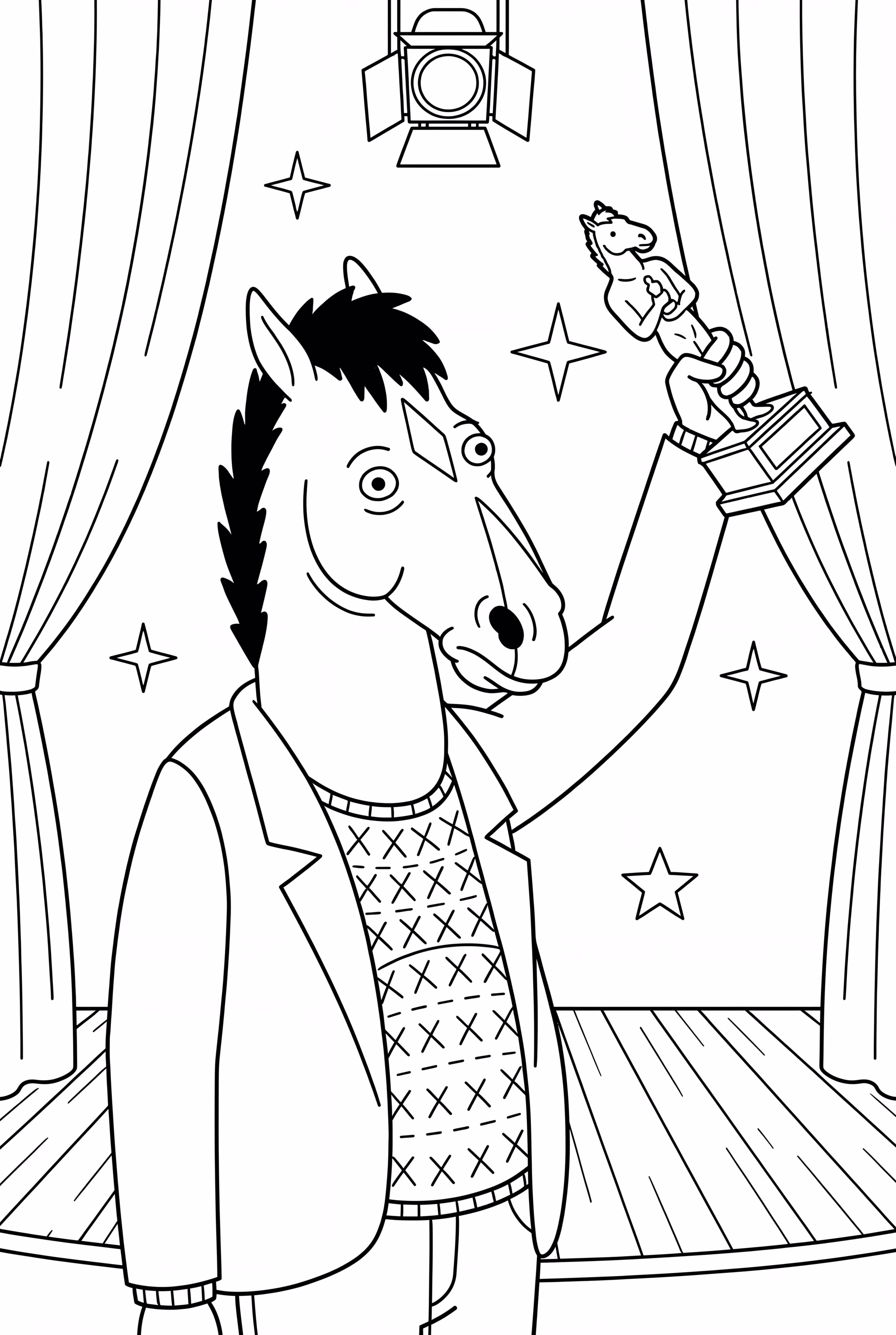 Bojack Horseman tenant un prix