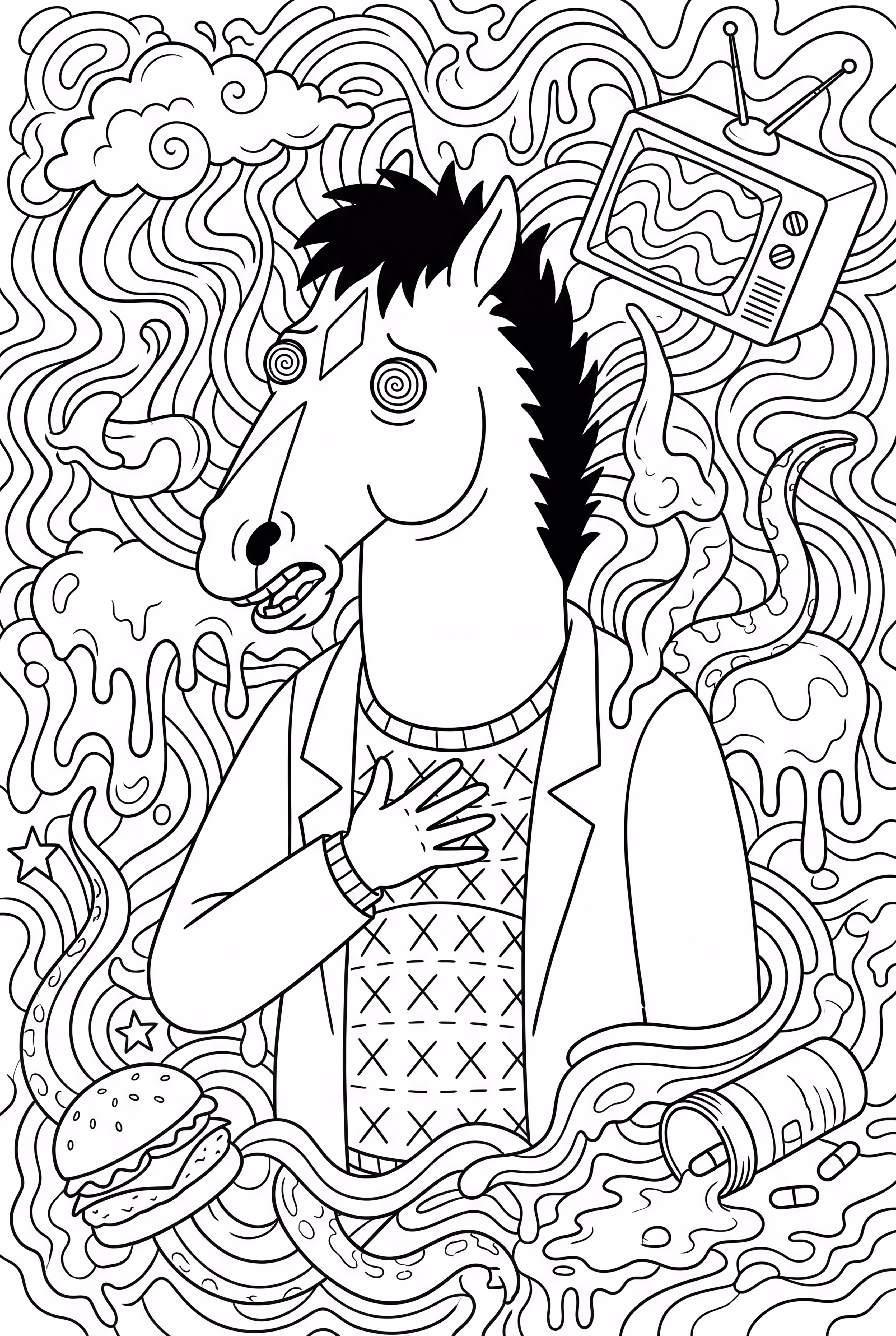 波傑克馬漢：混亂藥物幻覺中的景象